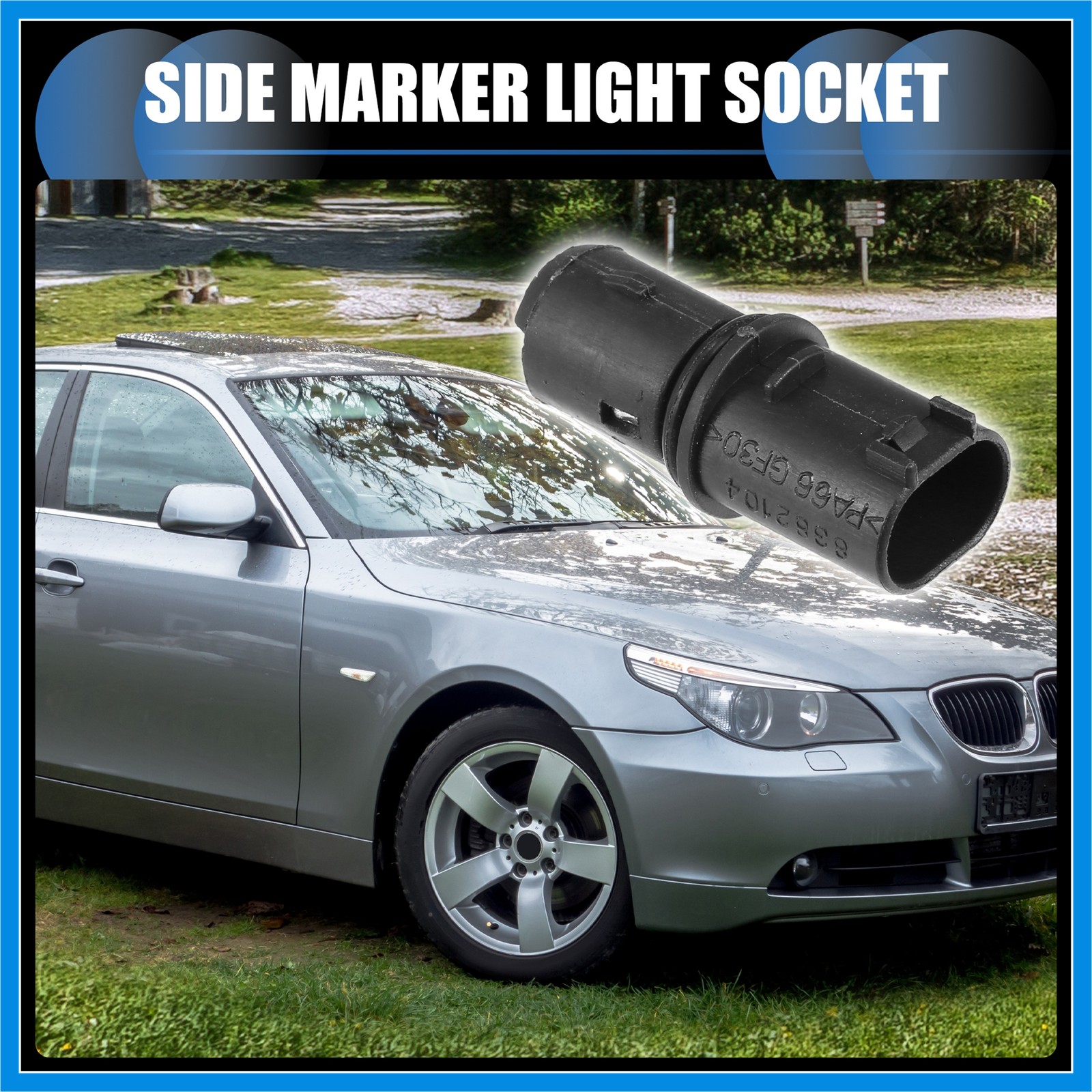 2pcs Side Marker Light Socket No.63138382104 Fit for BMW Mini Cooper 3 5 Series
