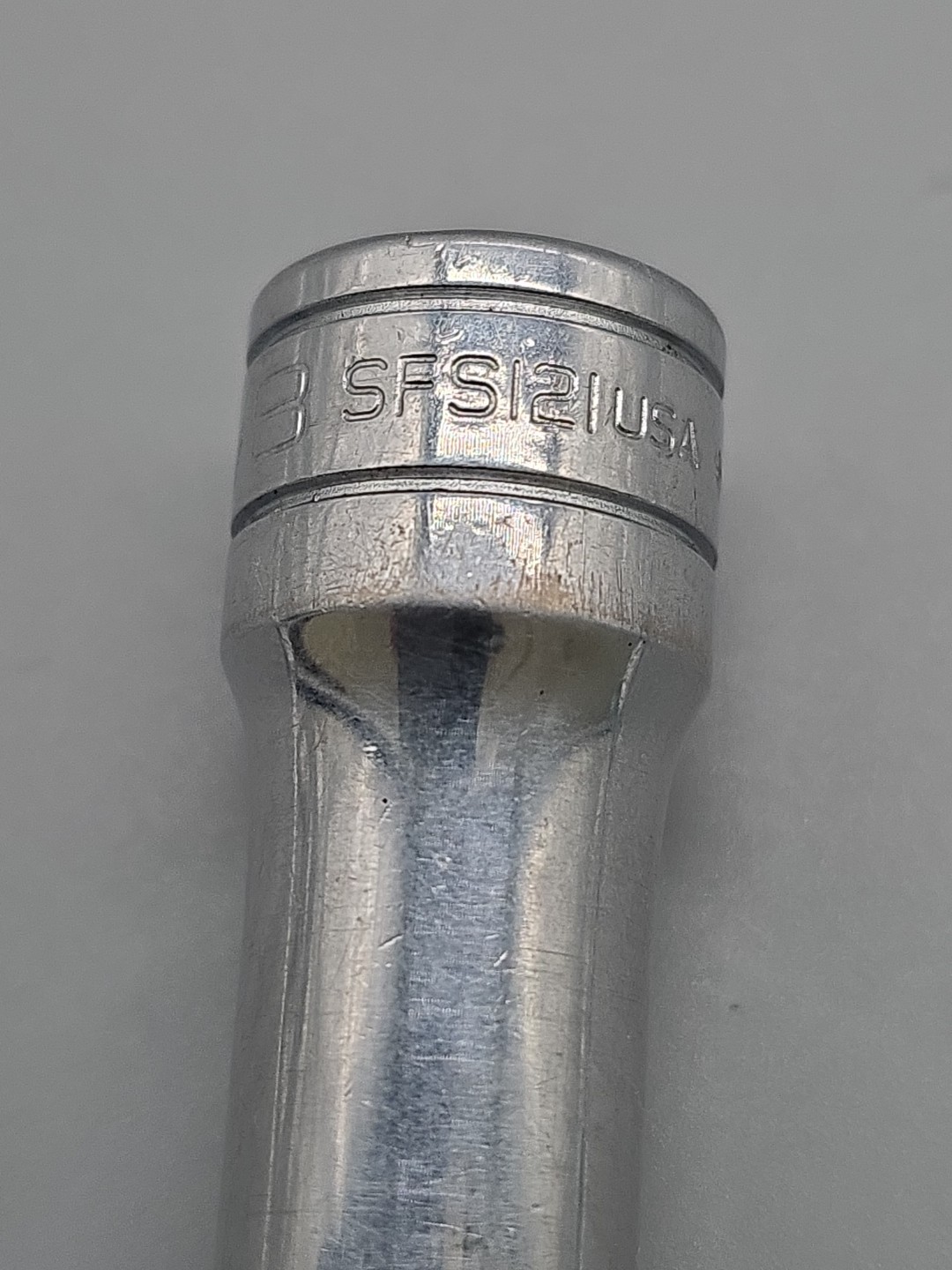 Snap-On Tools SFS121 3/8in. 3/8″ Drive 6 Point SAE Deep Chrome Socket USA