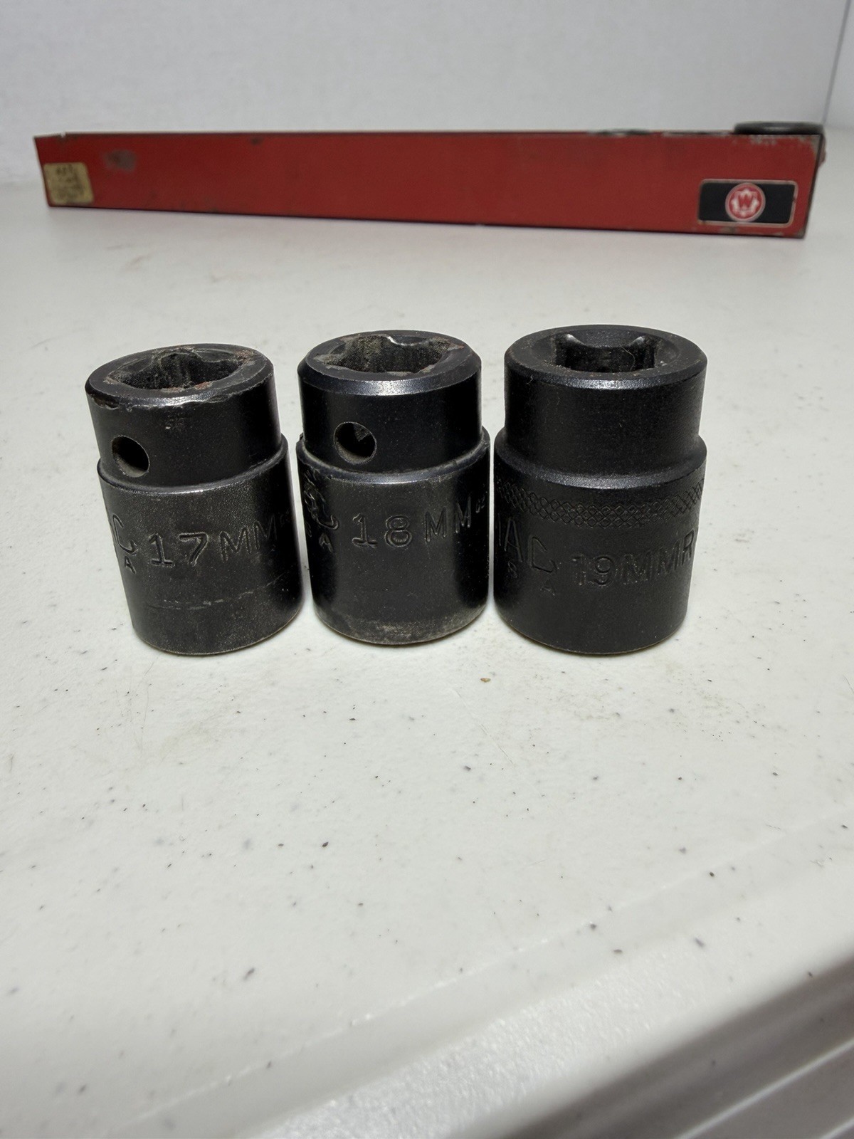 MAC Tools 13pc VP6 Metric 10mm-27mm Impact Socket 1/2” dr 6 Point Shallow USA