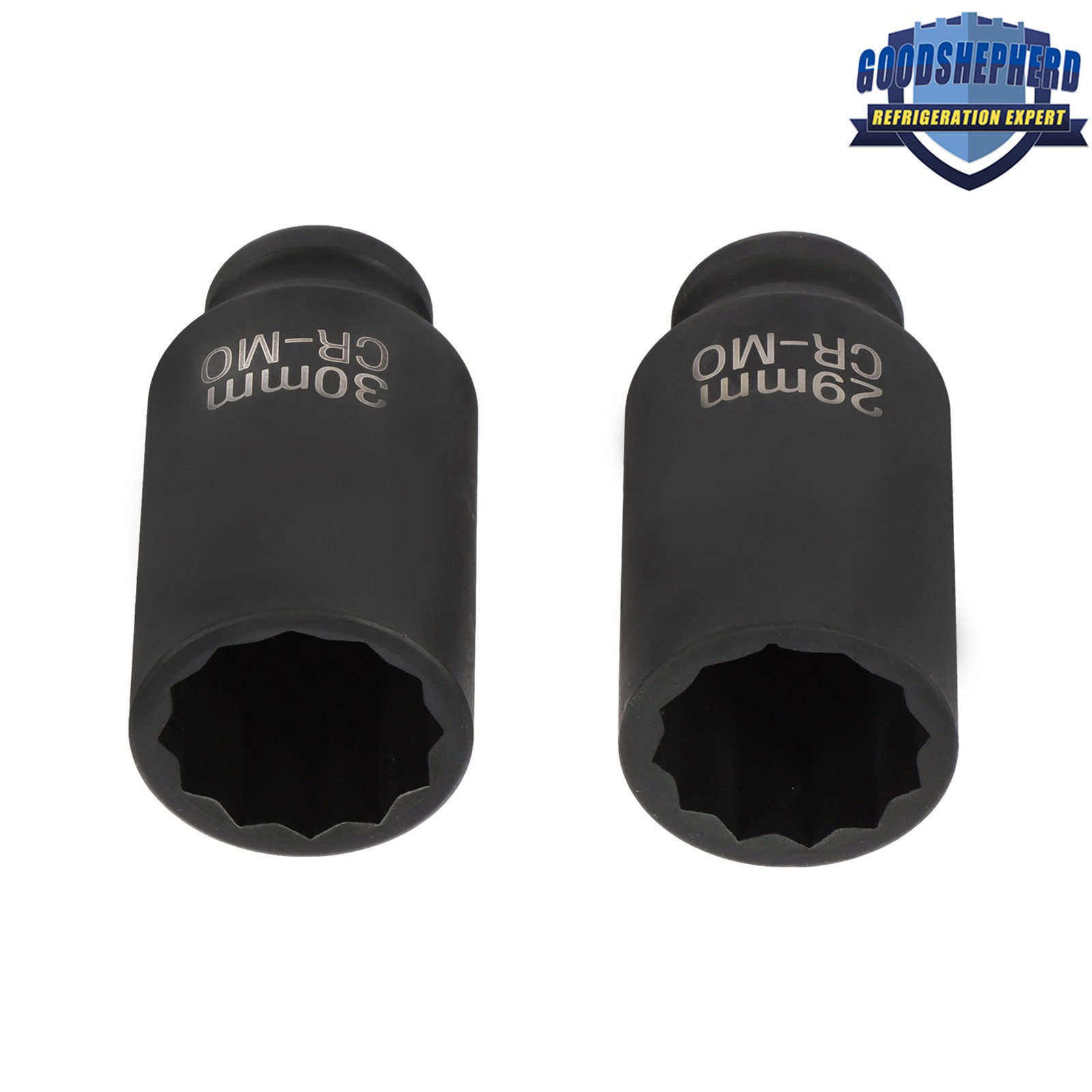 1/2-Inch Drive Deep Spindle Axle Nut Impact Socket Set 12 Point 1/2″ 8PCS