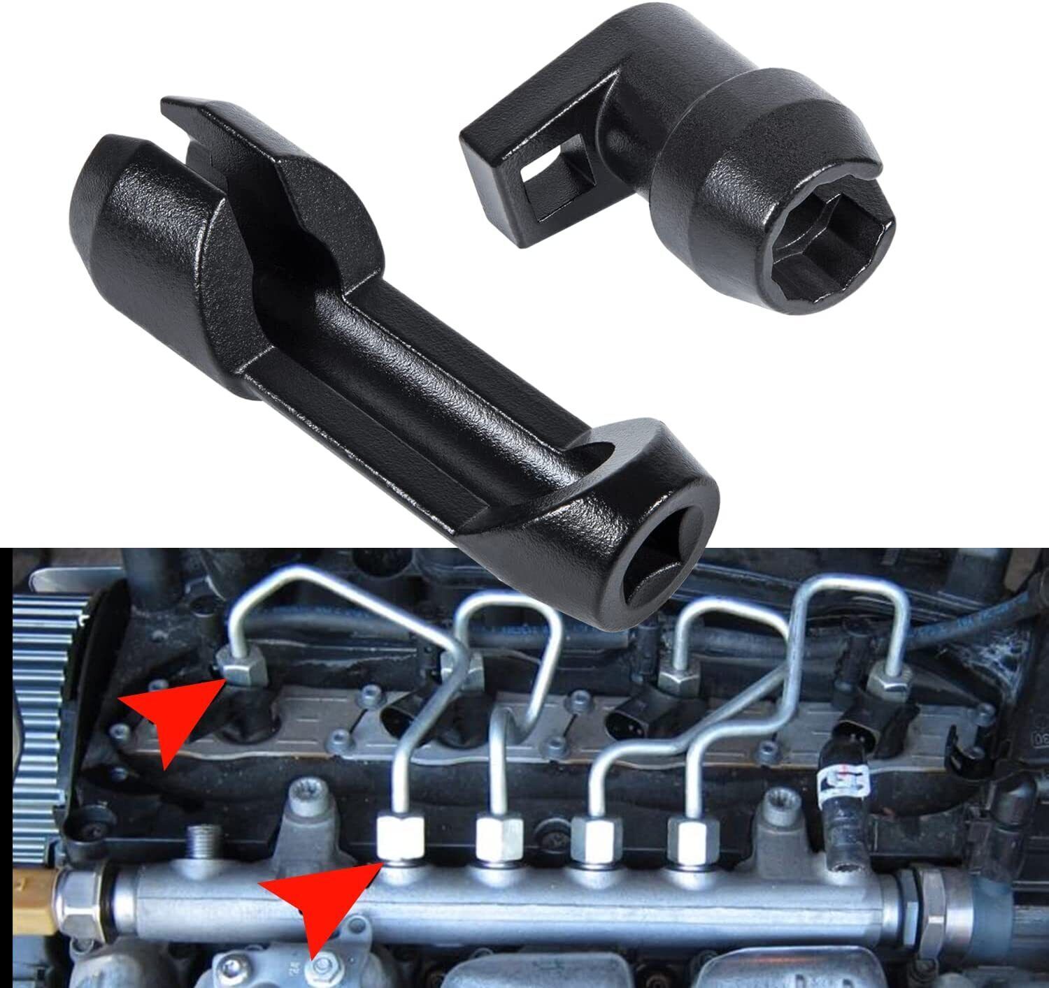 Fuel Injector Line Socket Set 12 Point Flare Nut For Ford Powerstroke 6.7 Diesel