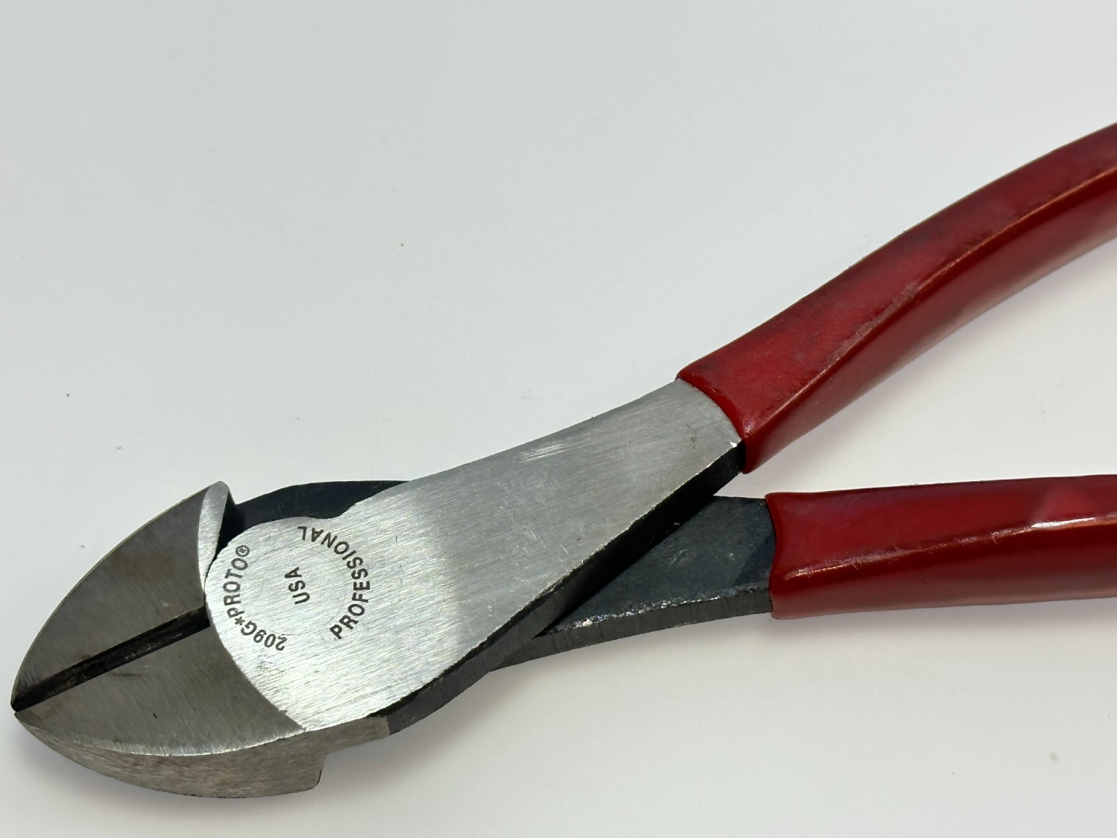 Proto Tools USA 209G Red Grip Diagonal Cutter Pliers (New Old Stock NOS)