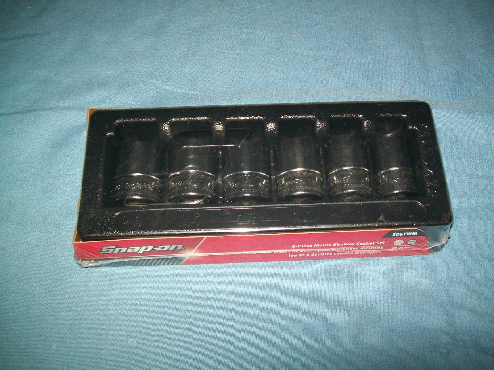 New Snap-on™ 1/2″ drive 20 thru 25 mm 6-point Shallow Socket Set 306TWM Sealed