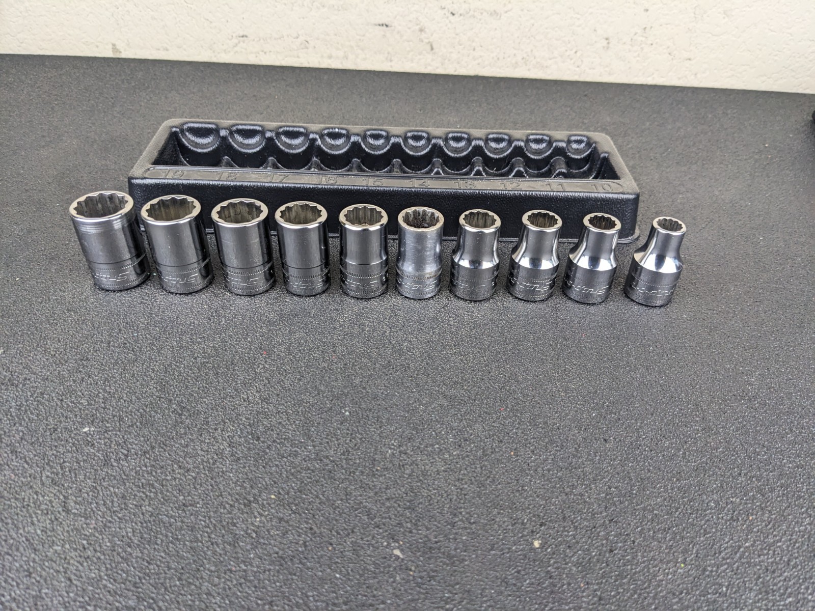 #bl921 Snap-On Tools 310swmya 1/2″ Drive Metric 12-Point shallow socket set