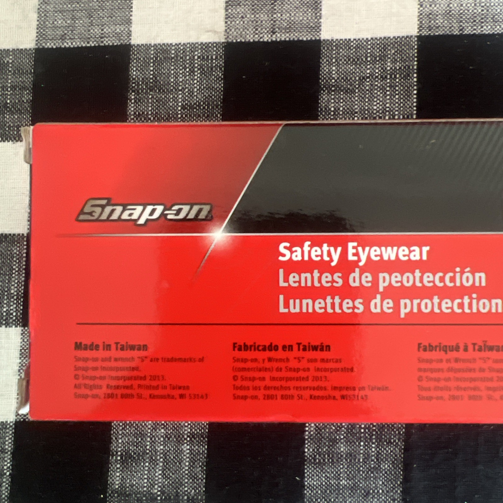 *New *Snap-On Tools *Safety Eyewear *Safety Glasses *Red *Model #GLASS50R