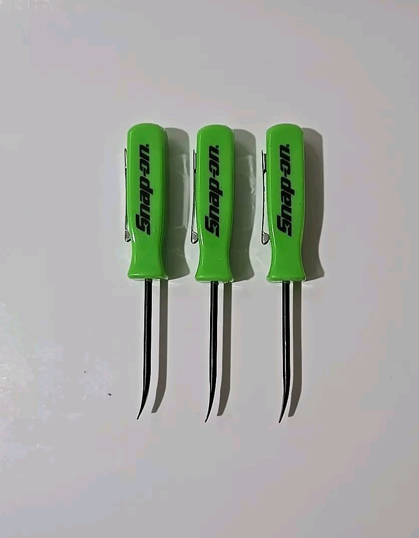 3X Green Snap on tools Promo PRY BAR screwdrivers per order pocket Clip NEW+GIFT