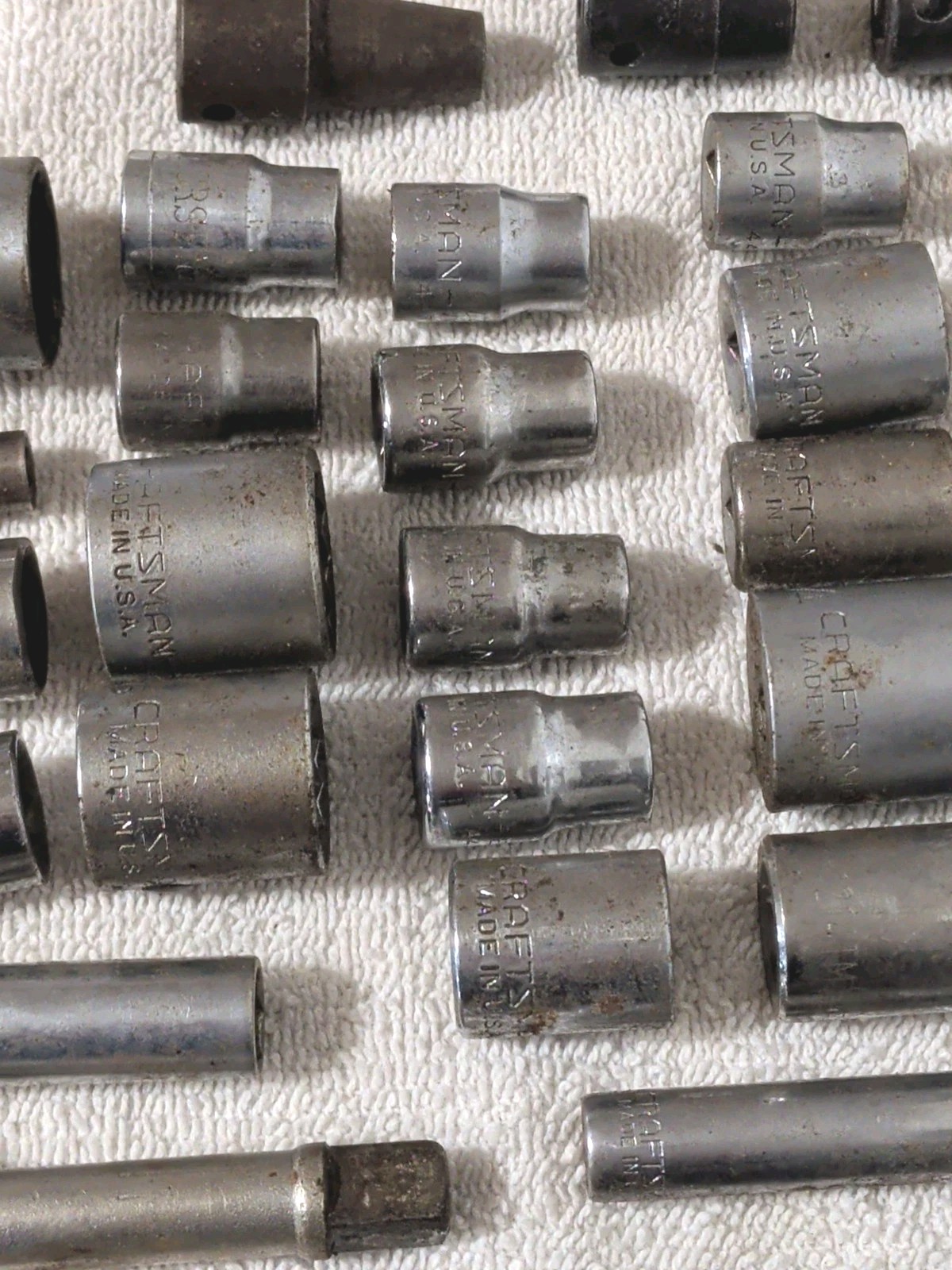 39pc. 3/8” Drive Sockets USA Made Craftsman, Sk, Thorsen, Williams,Snap On Etc.