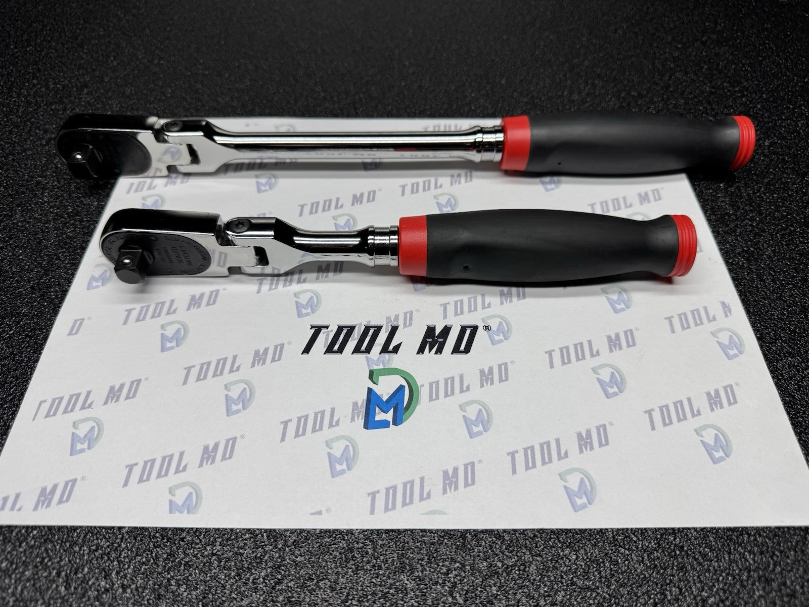 Snap-on Tools USA NEW RED 2-Piece 3/8” Drive SOFT GRIP Ratchet Set RAT2FHFR
