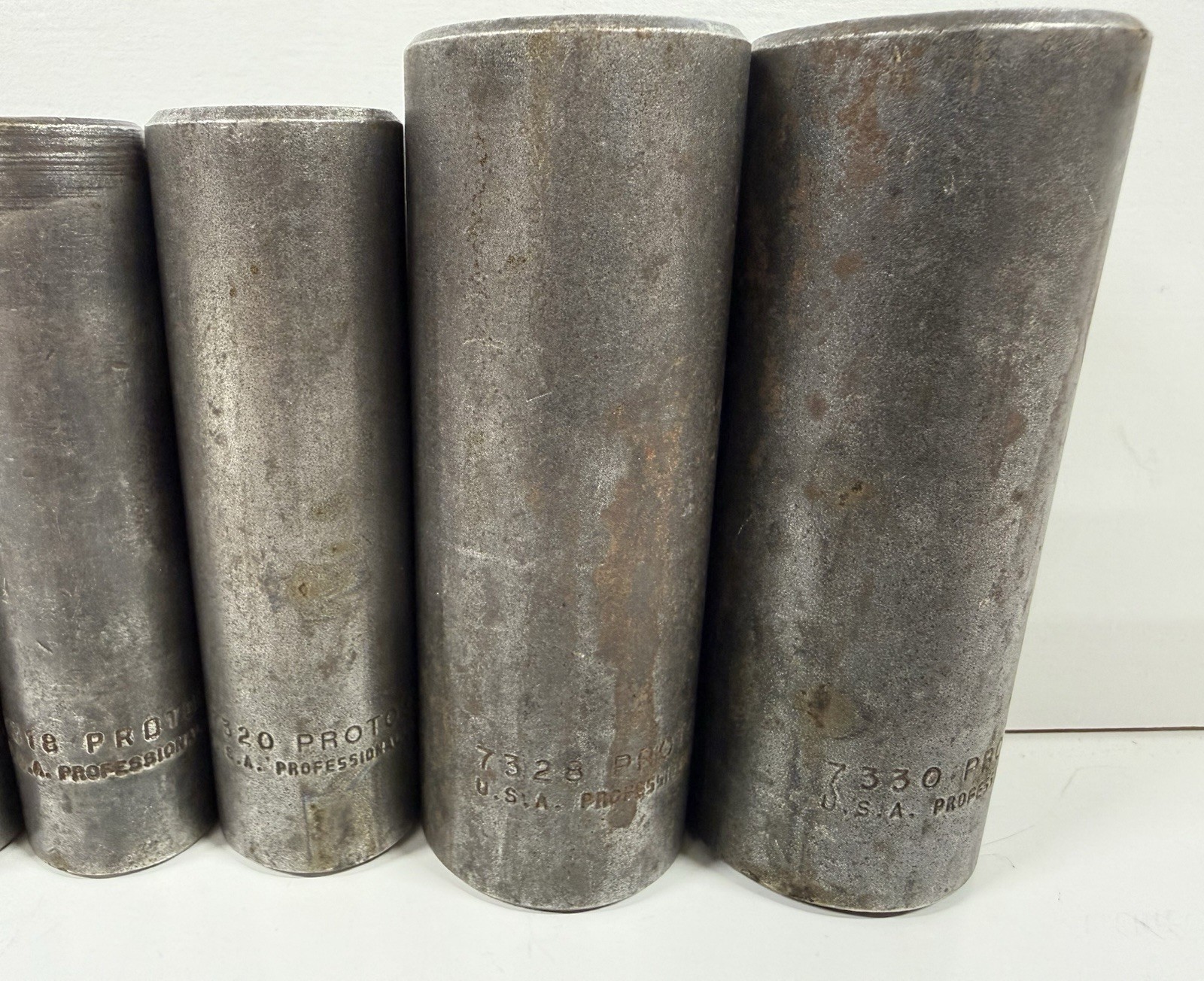 6 Proto Professional Deep Impact Socket 1/2 Drive 12 Pt Point 7/16” to 15/16”