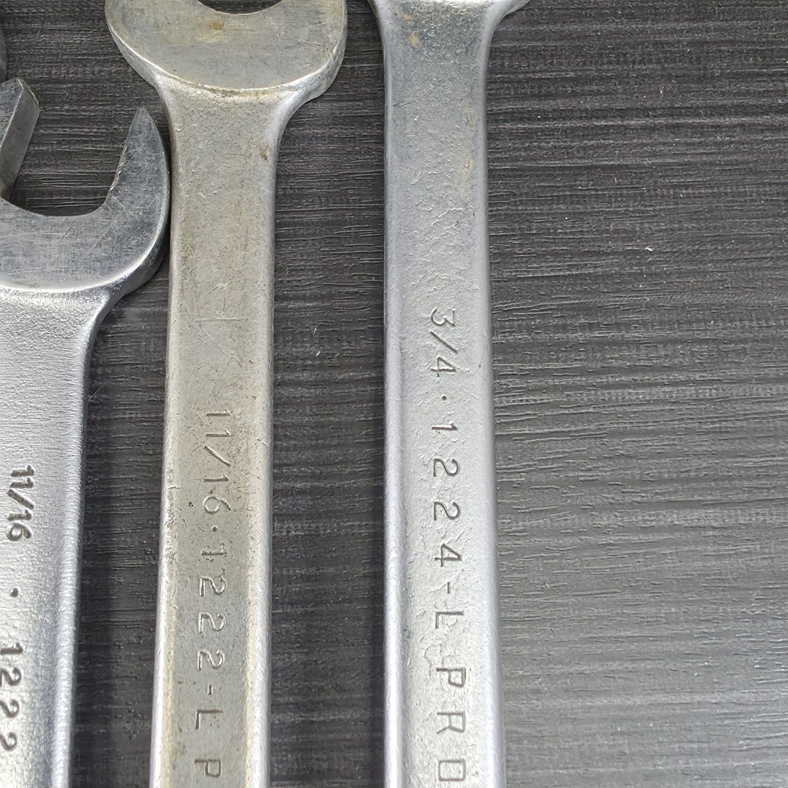 Vintage PROTO Professional USA Combination Wrench Lot of 11 SAE 5/16-3/4 Tools