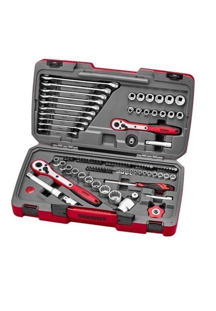 Teng Tools Mecca Pro TMX098 Tool Set 98 Pieces 1/4″ 3/8″ 1/2″ Drive Socket set