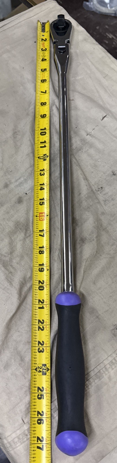 #bm242 Matco CFR248LFX 1/2” Drive 88 Long Handle Locking Flex Head Ratchet Prpl