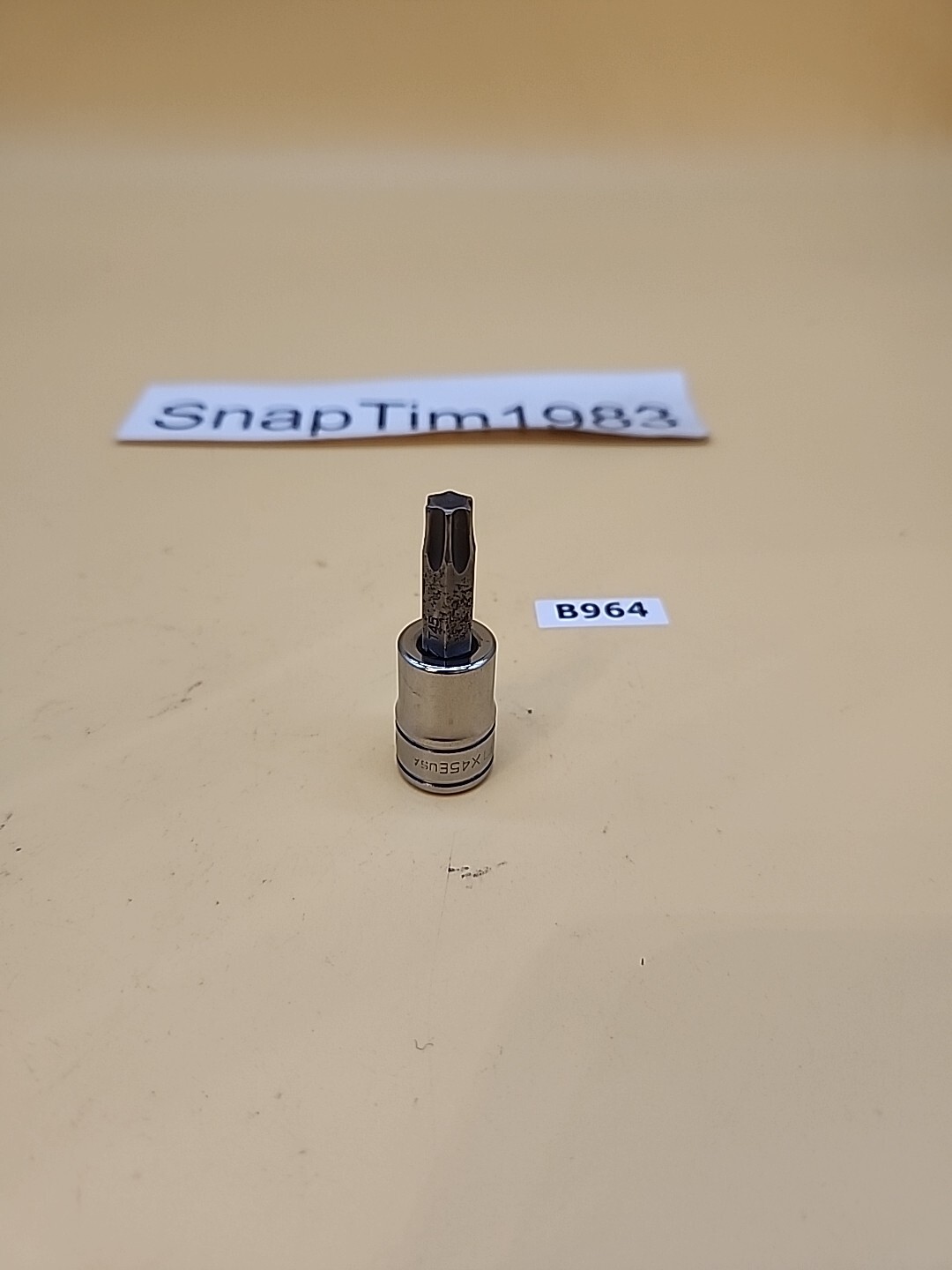 Snap-on Tools 3/8″ Drive T45 Std Torx Bit Chrome Socket Driver FTX45A USA