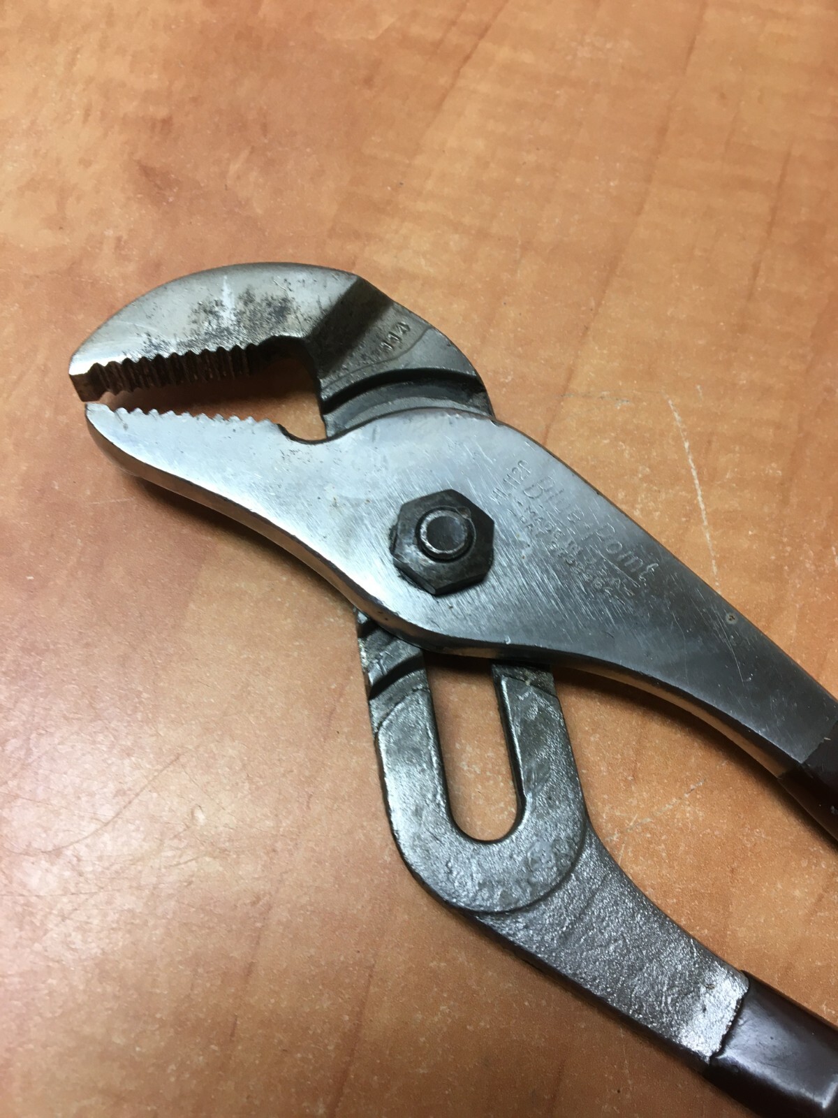 BLUE POINT 12″ ADJUSTABLE SLIP JOINT PLIERS HL112P USA Brown Handles