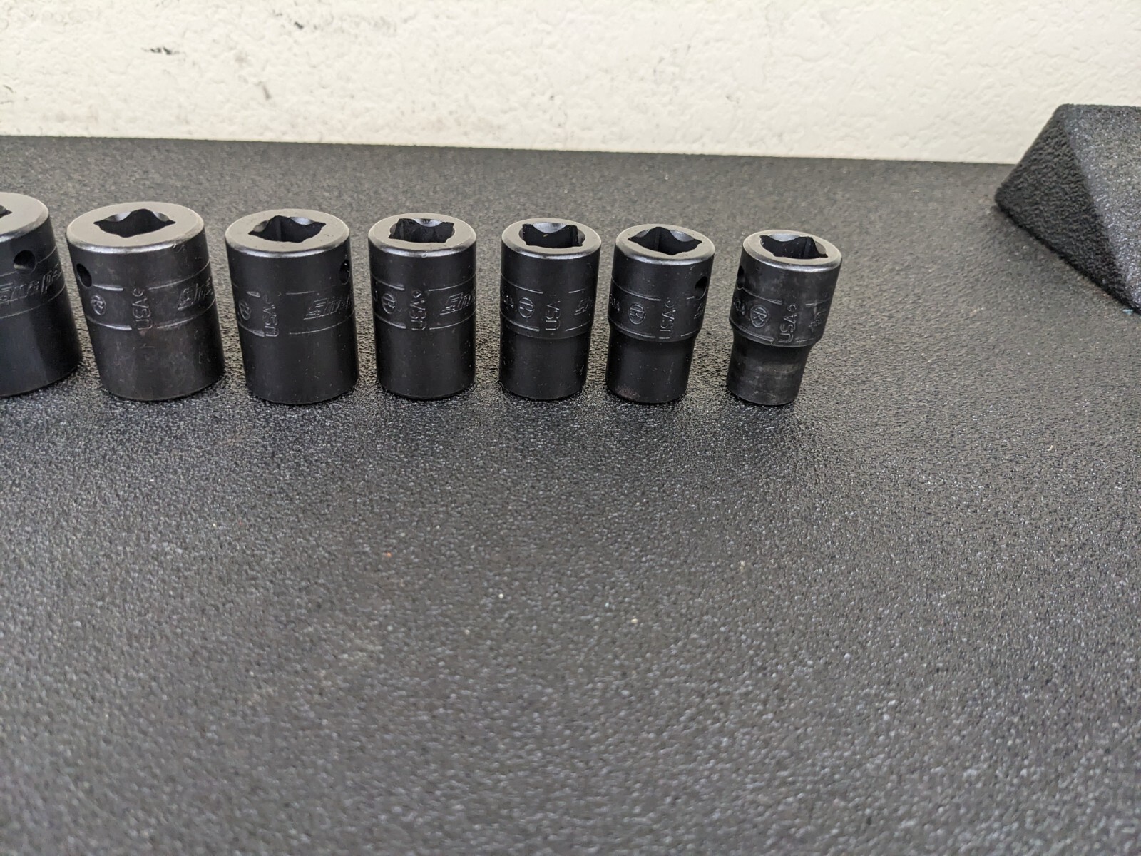 #bh828 Snap On Tools NEW SAE Shallow Impact Socket Set 7/16″ to 1-1/8″