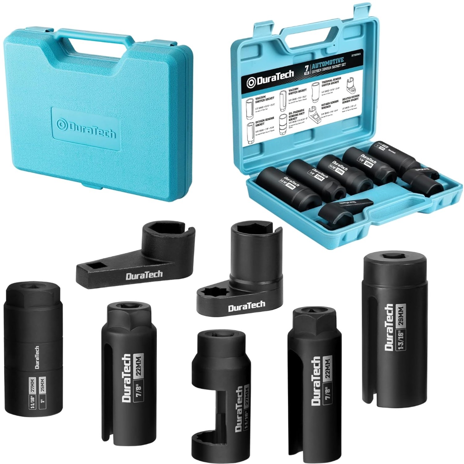 Essential 7pcs O2 Sensor & Oil Pressure Socket Set