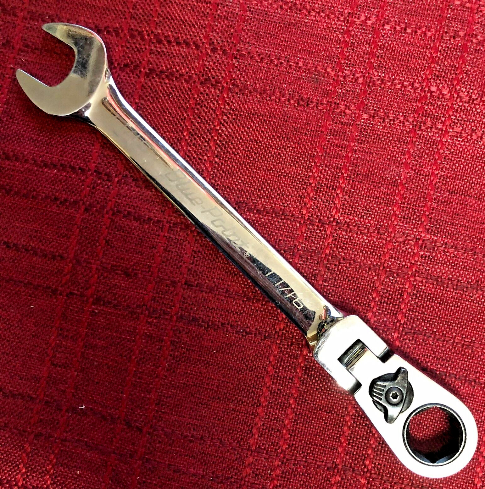 Blue Point BOERF22 SAE 11/16″ 15° Offset FlexHead Ratcheting Box/Open-End Wrench