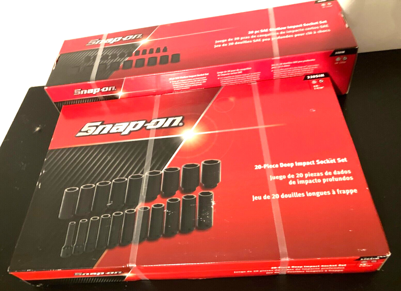 NEW Snap-on™ 1/2″ Drive 6-pt SAE 3/8″ – 1 9/16″ Shallow & Deep Impact Socket Set