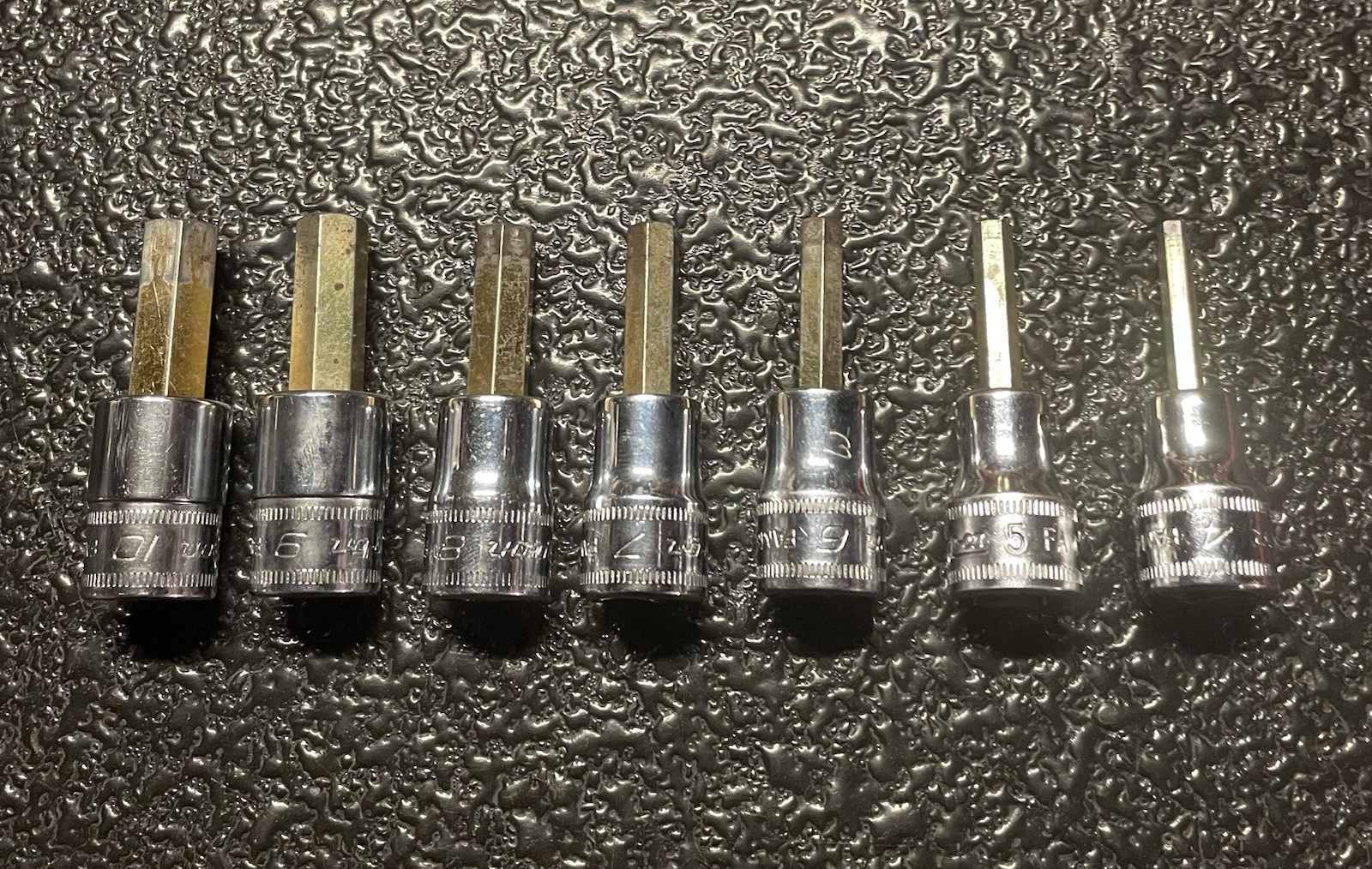 Snap-on 3/8 Drive Metric Hex Bit Set 4-10mm