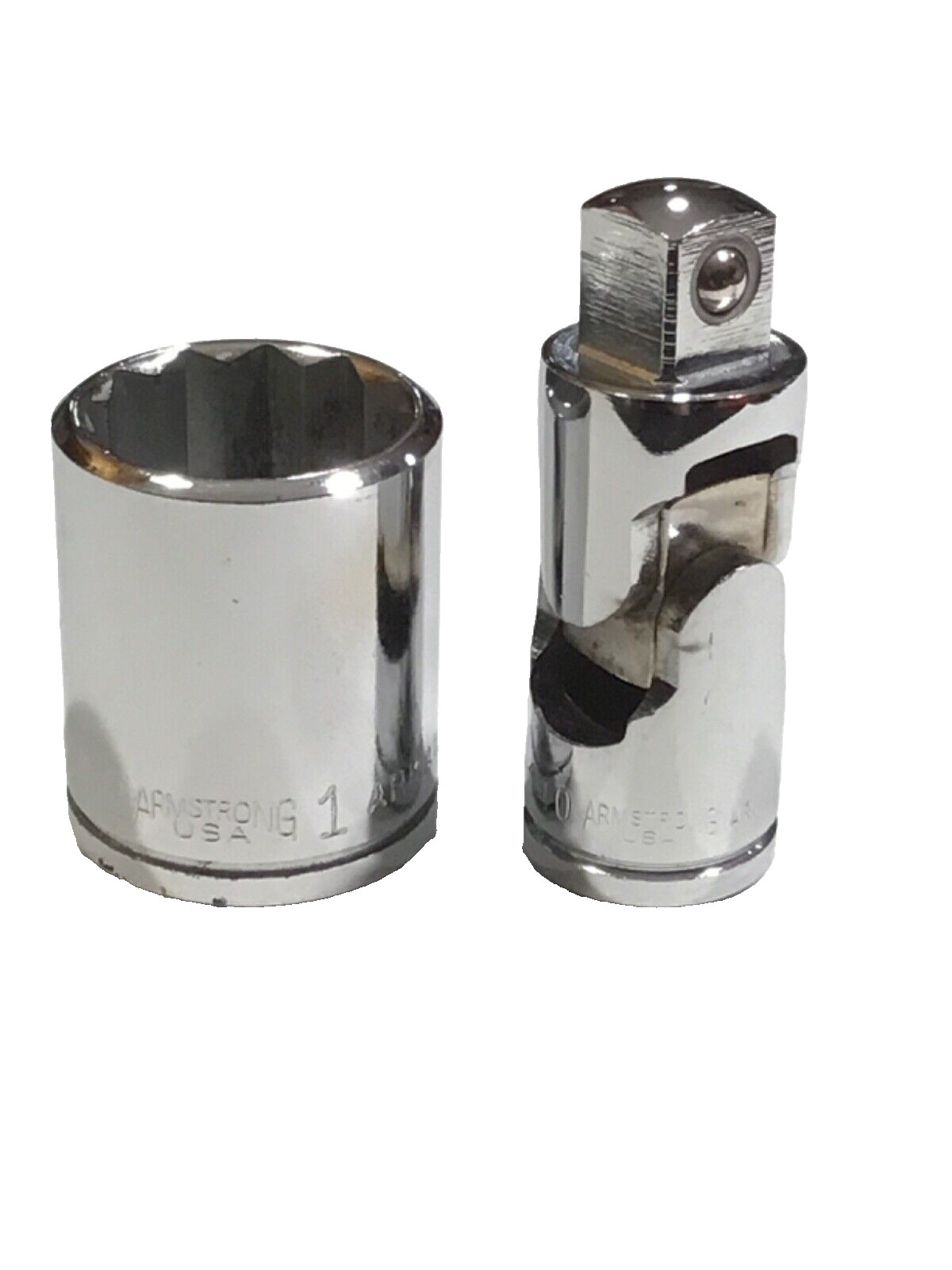 Armstrong Tools 2 Piece 1/2” Drive Swivel Joint & 1” Shallow Socket ST1232 S140