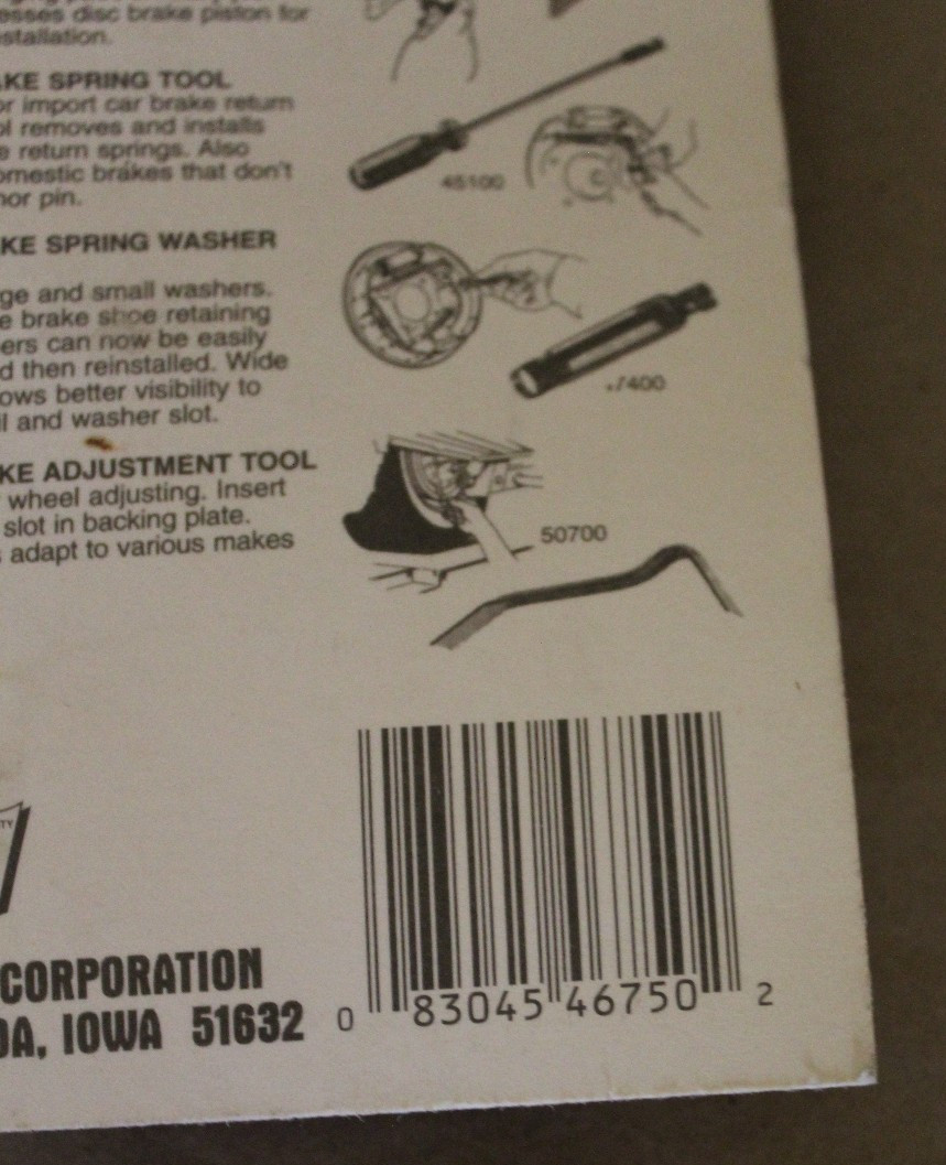 LISLE 46750 BRAKE SPRING TOOL