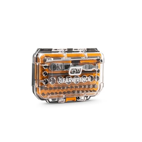GEARWRENCH 41 Piece 1/4″ Drive Ratchet MicroDriver Set | 41 count (Pack of 1)