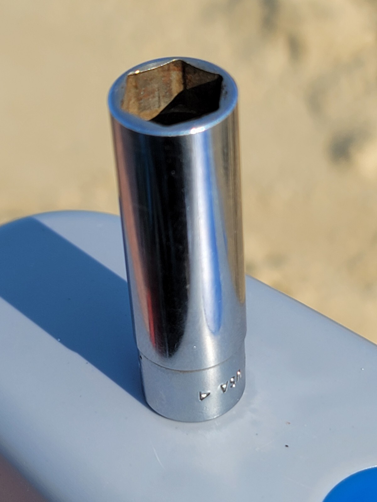 Snap-On Tools STM14 1/4″ Drive 7/16″ SAE 6 Point Deep Chrome Socket – USA