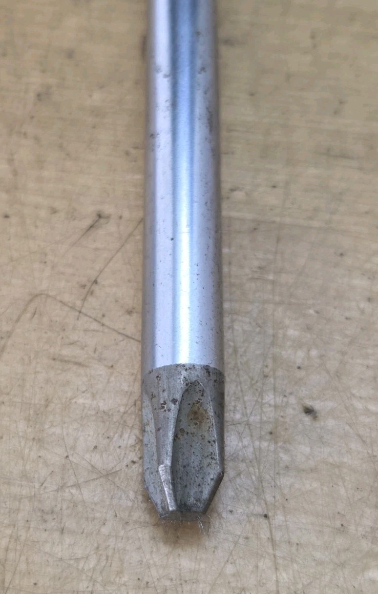 Vintage Snap On SSDP64-#4 Phillips Tip X 6″ Long Blade Black Handle Screwdriver