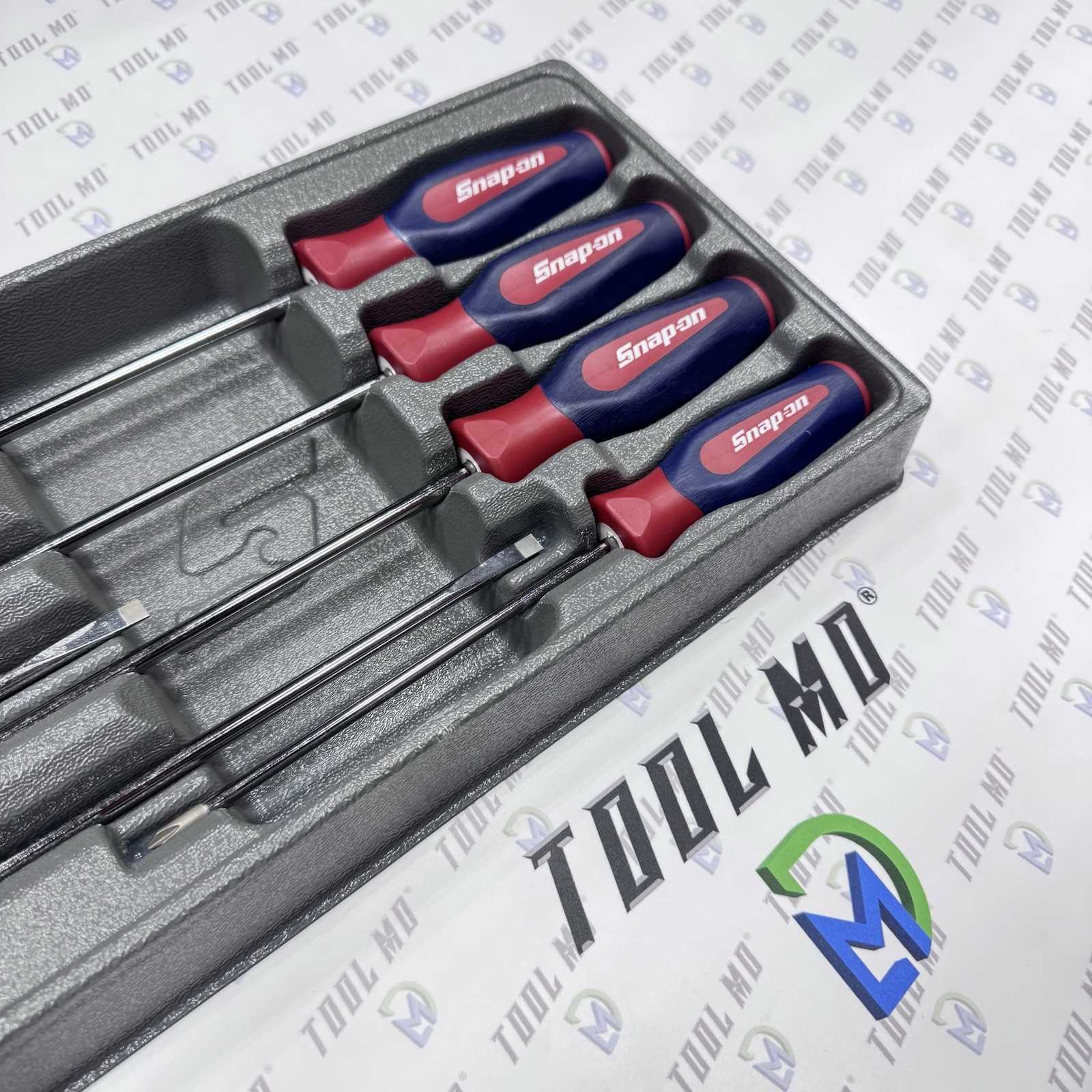 Snap-on Tools USA RARE 8pc RED WHITE & BLUE Cabinet Screwdriver Set SHDXL80RWB