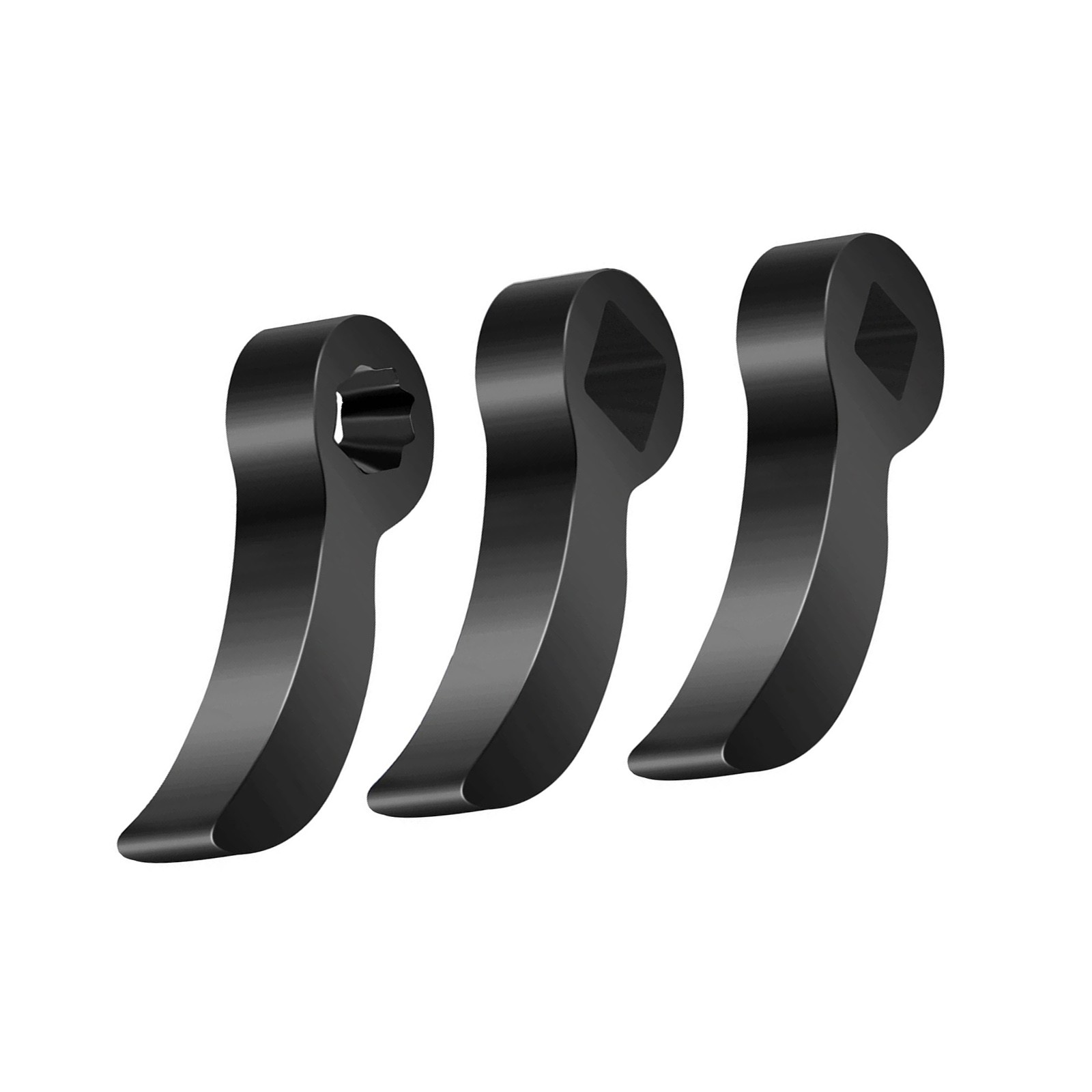 3 PCS Multi Angle Pry Bar Head Adapter for Ratchet Breaker Bar Drive Shaft Work