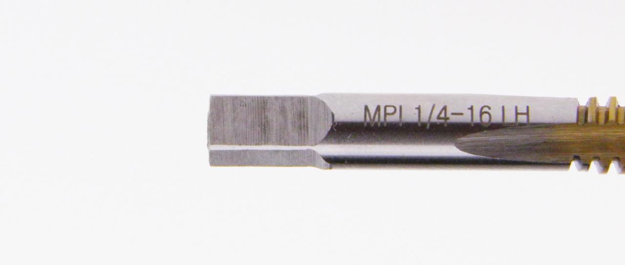 ACME Tap 1/4″ 16tpi Right Hand Thread Only TiN Coating High Speed Steel