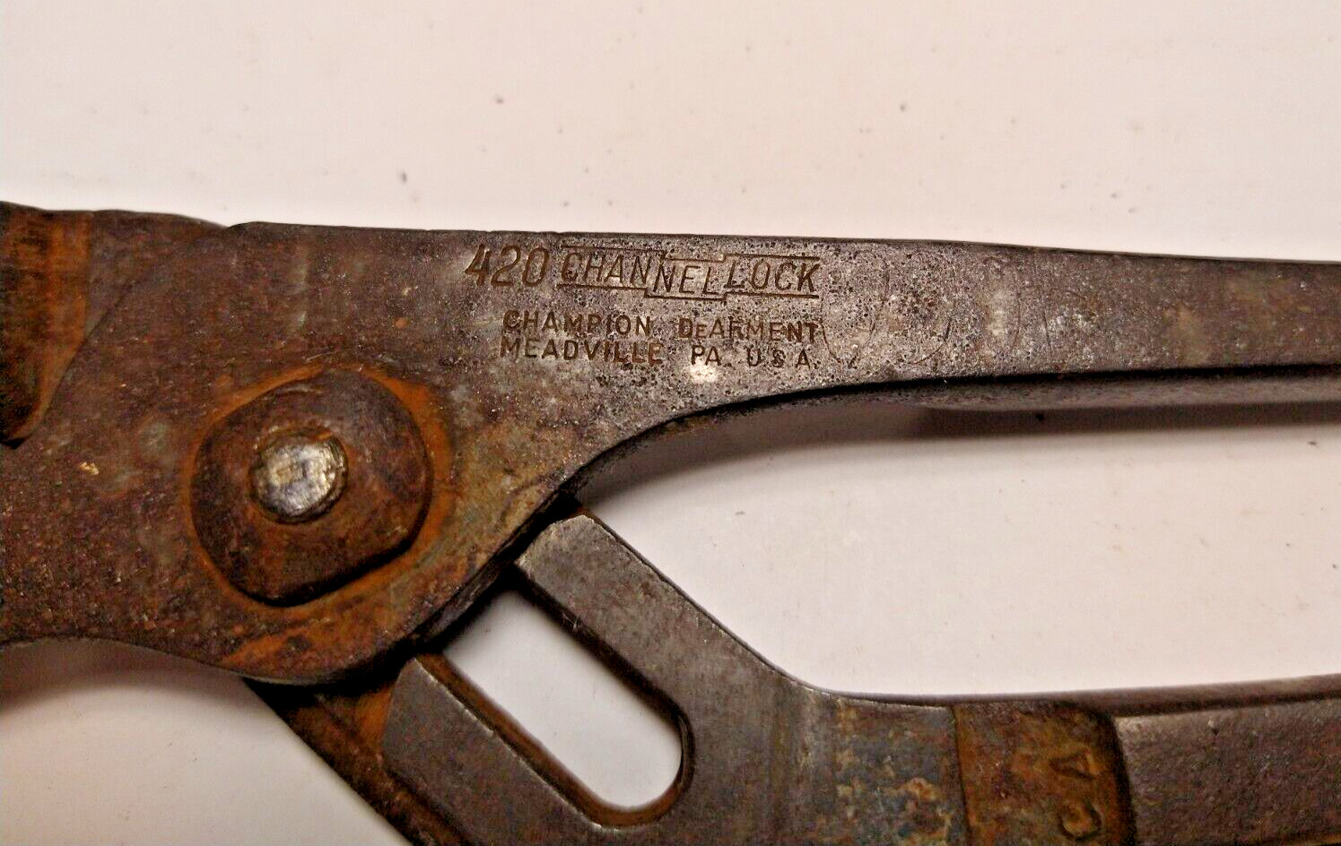 Channel Lock Tools USA 420 9″ Tongue and Groove Pliers Vintage USA G1389