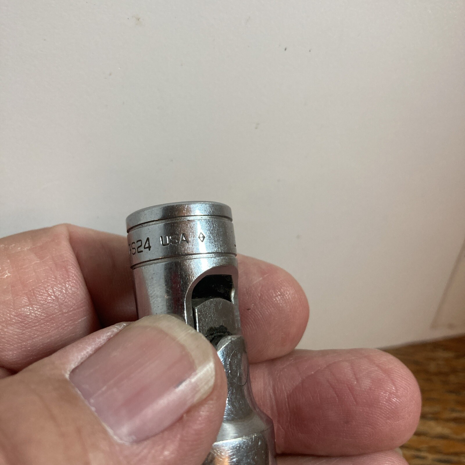 Snap On Tools FS24 3/8 Drive 3/4 Chrome Swivel 6 Point Socket