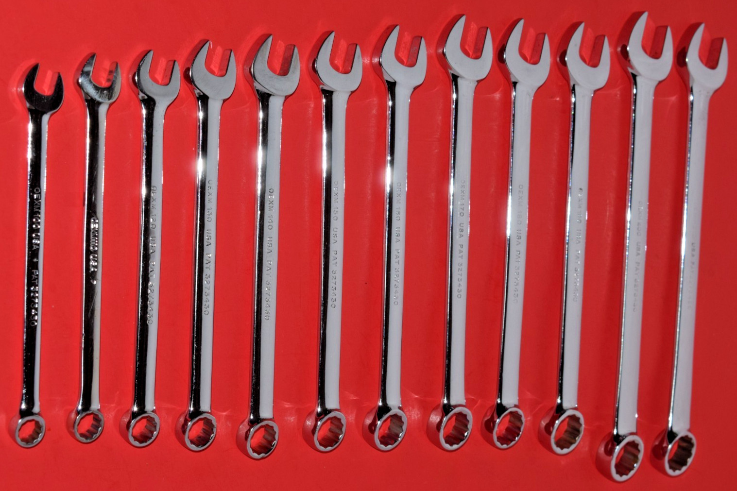 NICE Snap-On 12pc Metric 12 Point Flank Drive Combination Wrench Set 10 – 21mm