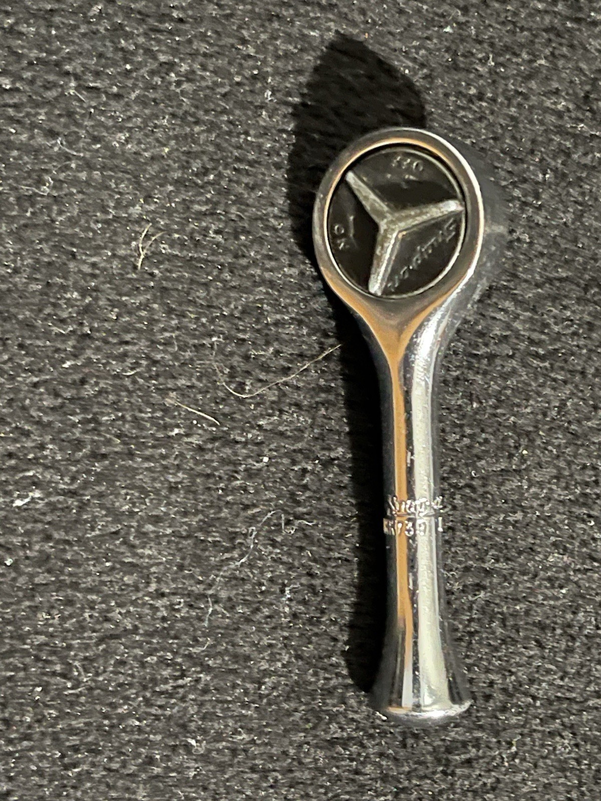 Snap-On TMK739 1/4″ drive stubby ratchet 3″ long