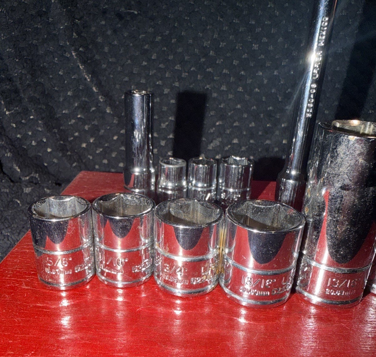 Urrea Socket Set Of 12 – 6 Pt- With Extension 3/8 » – 13 Total Pcs
