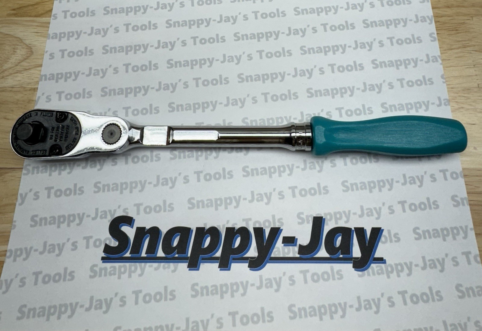 Snap-on Tools USA NEW TEAL 3/8″ Drive Hard Grip Multi-Position Ratchet FHD80MTL