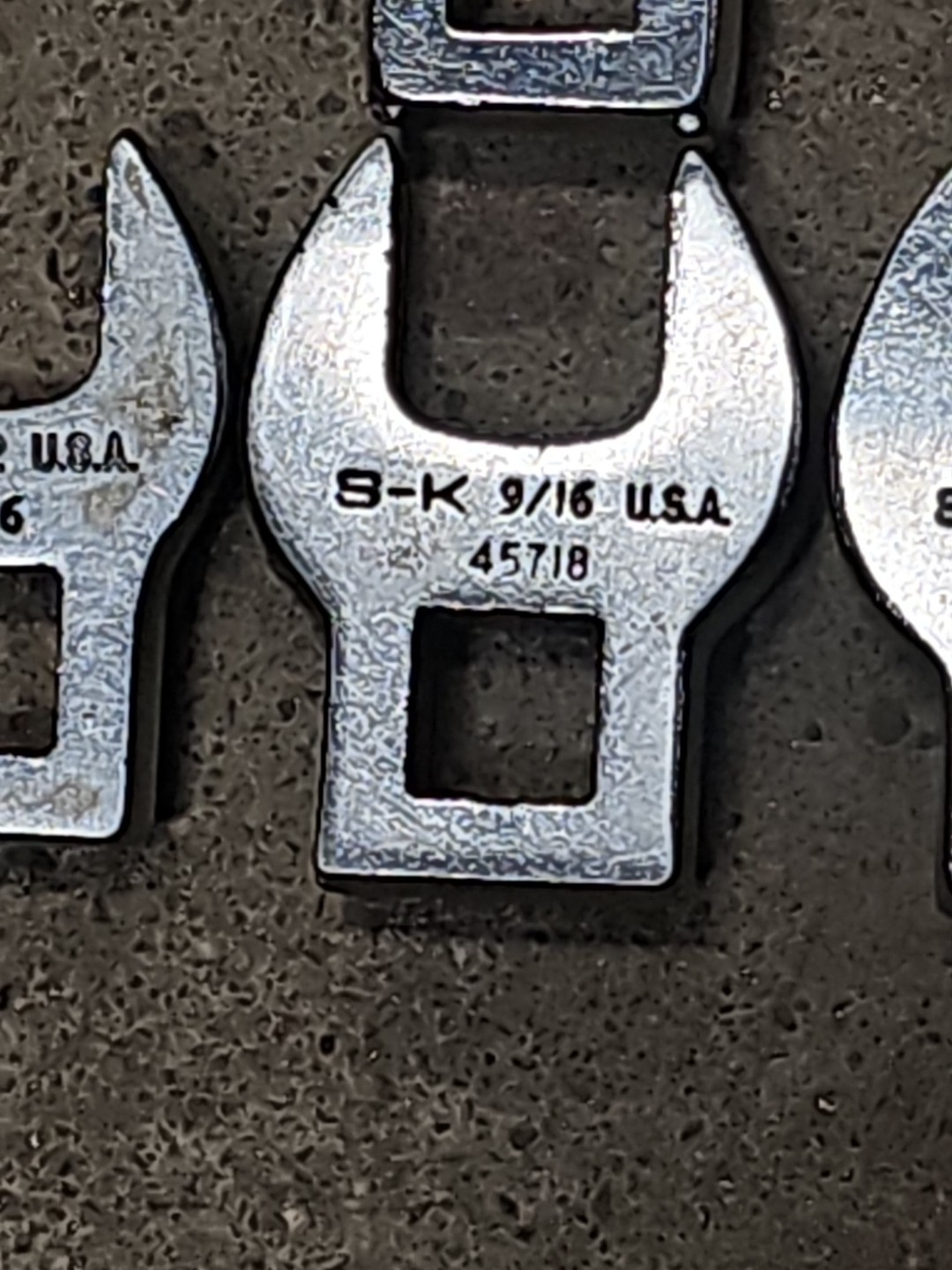 Sk Tools Set Of Crowfeet 5- 3/8 Drive Crowfoot Wrench + 2 Others