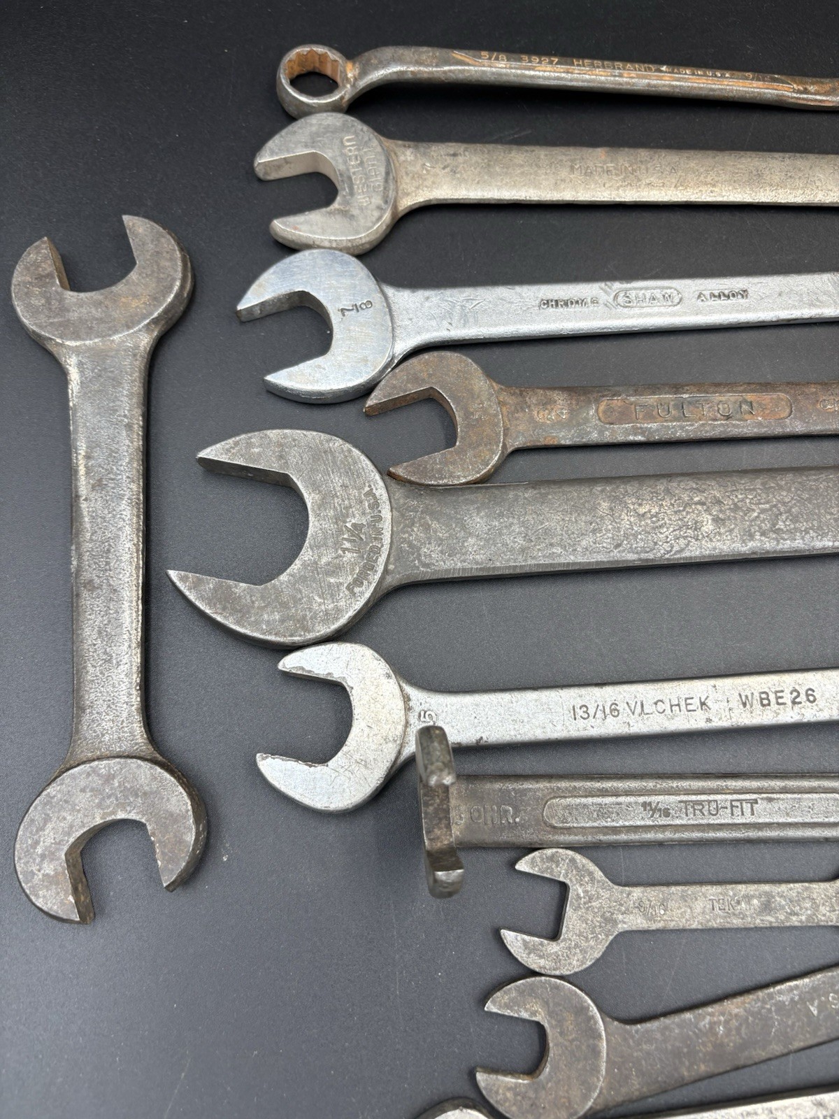 Lot Of 13 VTG Miscellaneous Wrenches, Various Sizes