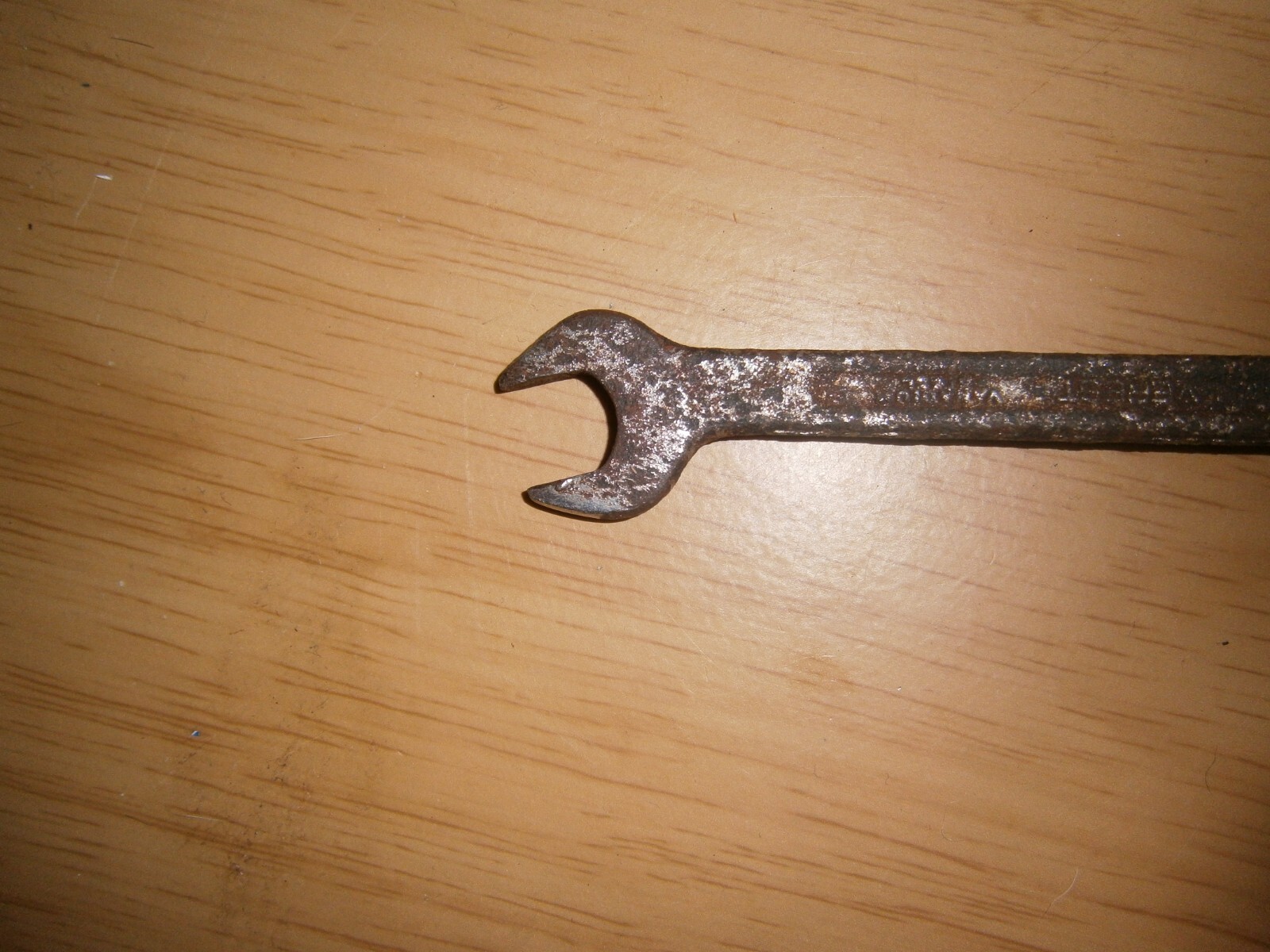 Vintage silver tone combination spanner. 12mm (E6a)