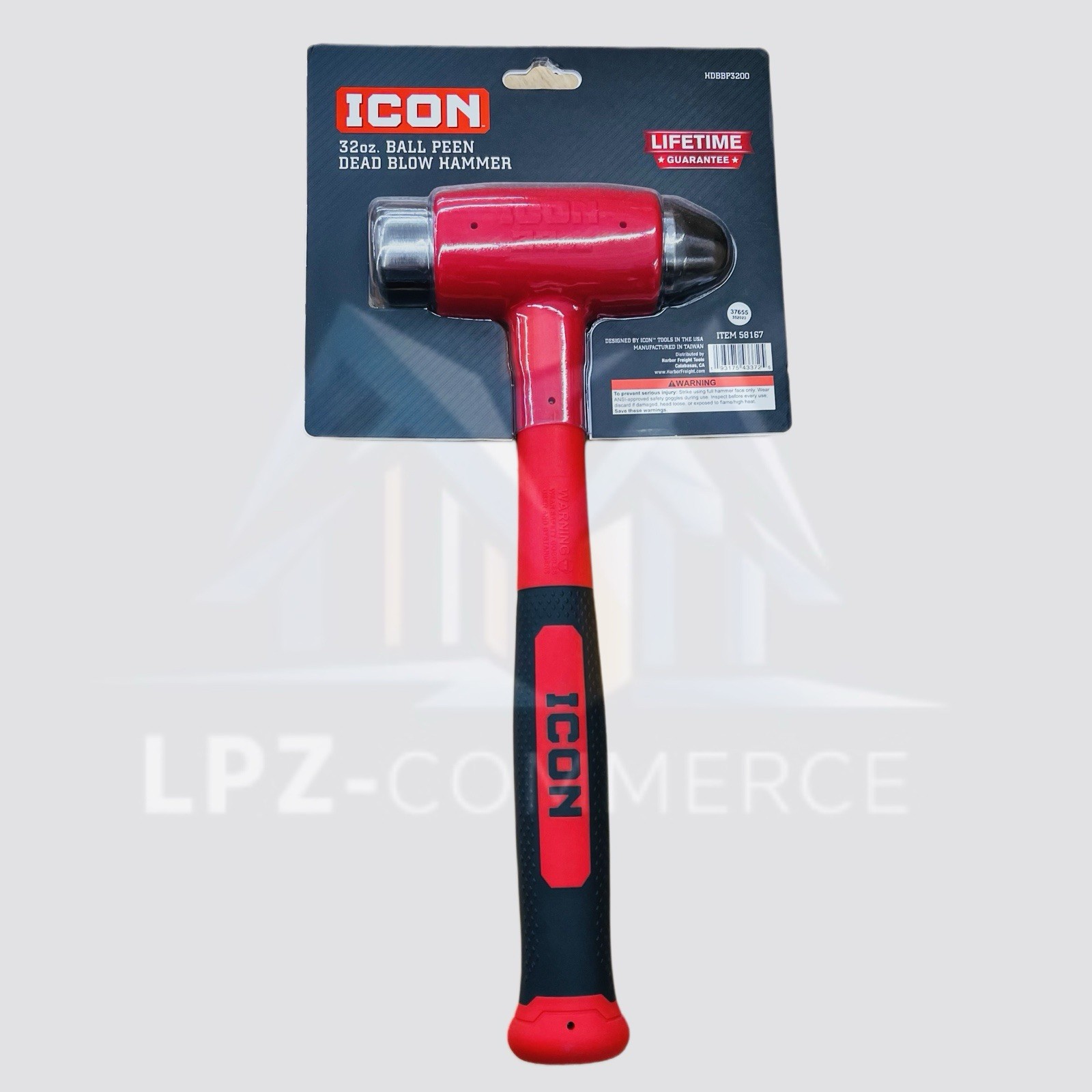 ICON 32 oz Ball Peen Dead Blow Hammer | Anti-Rebound | Heavy Duty Tool