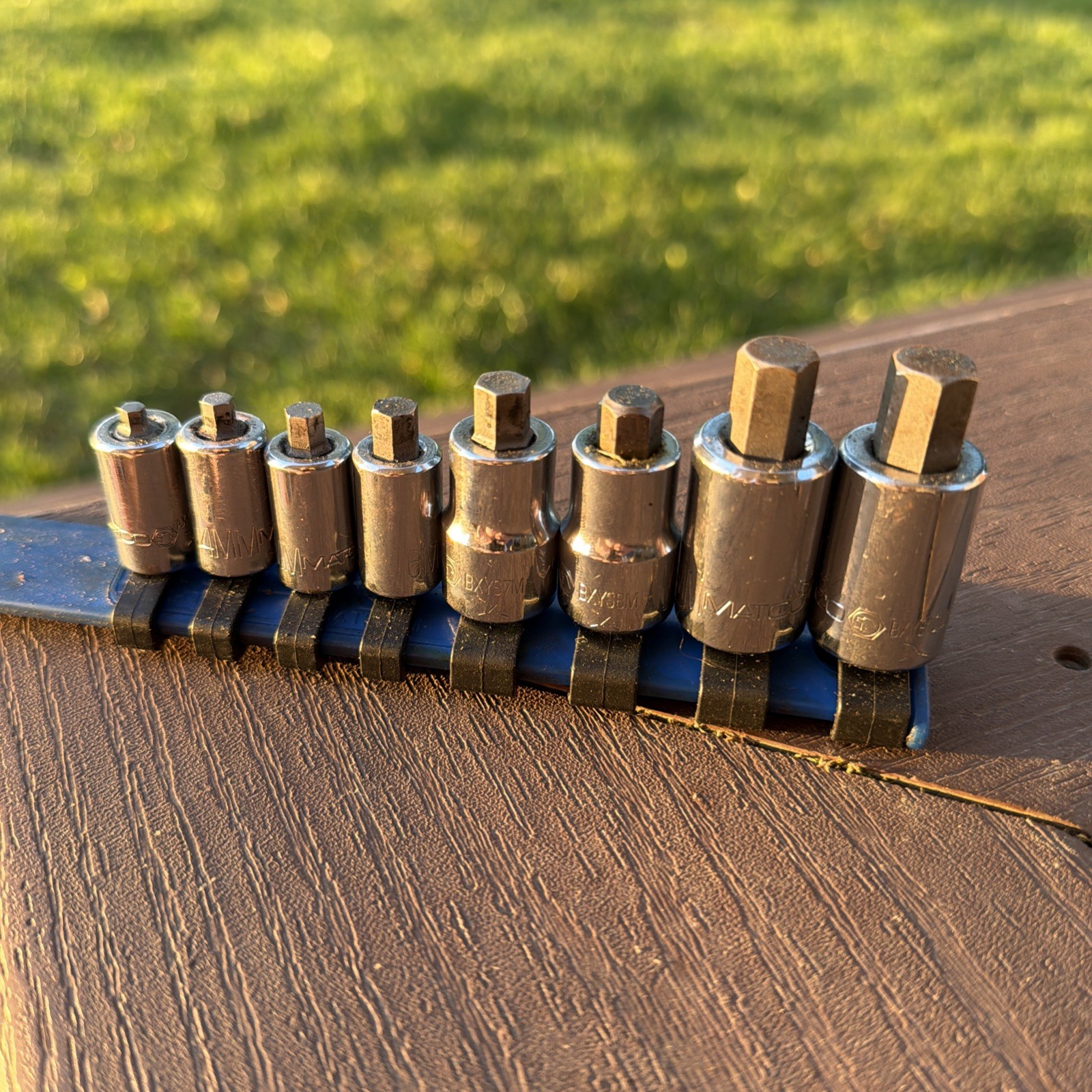 MATCO 8 PIECE 1/4″ AND 3/8″ DRIVE METRIC STUBBY HEX SOCKET DRIVER SET 3mm-10mm