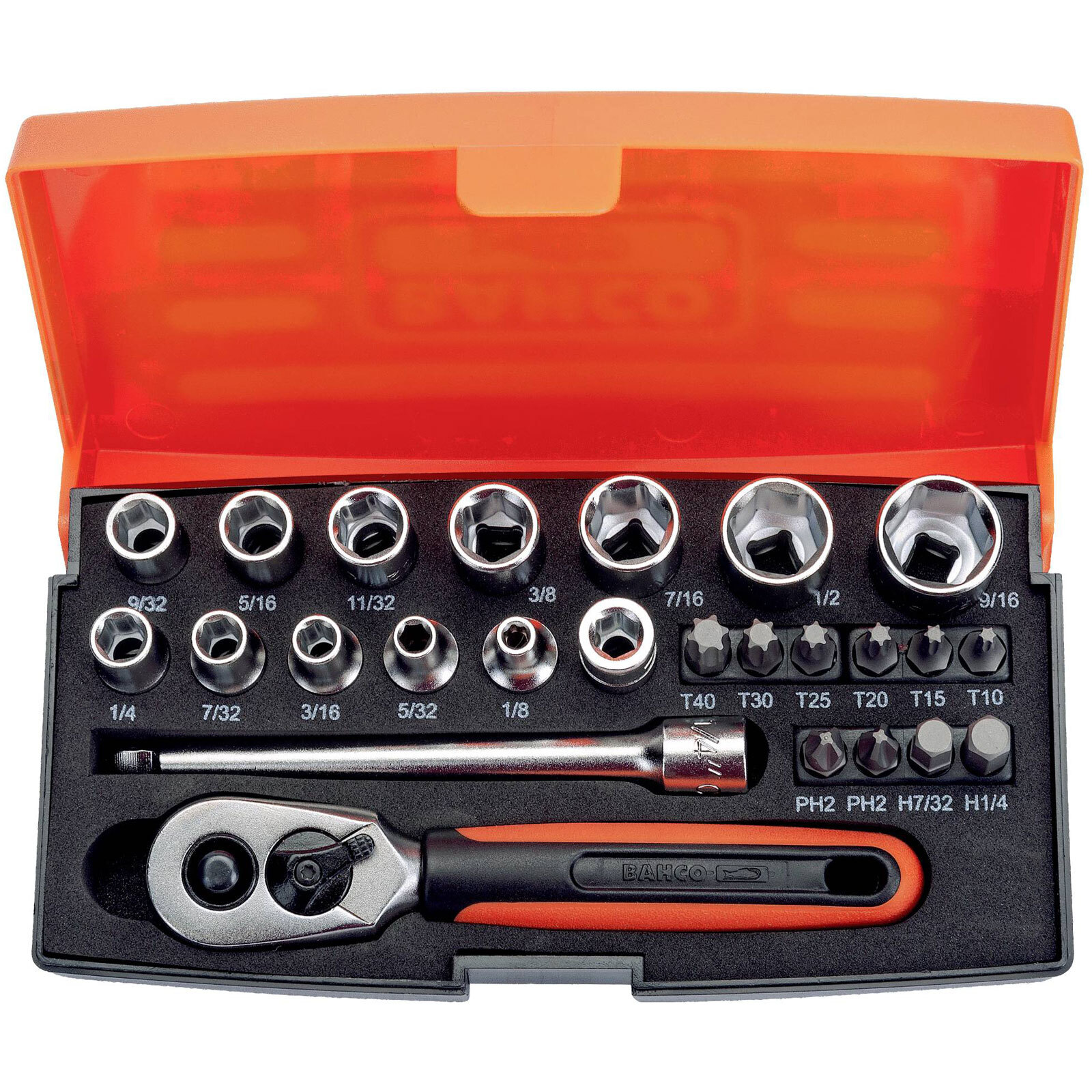 Bahco SL25AF Set 1/4″ 25-Piece Bit Set Durable High-Quality Tool