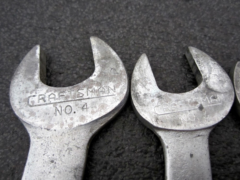 Vintage Craftsman 4pc SAE Tappet Wrench Set -V- Made in USA