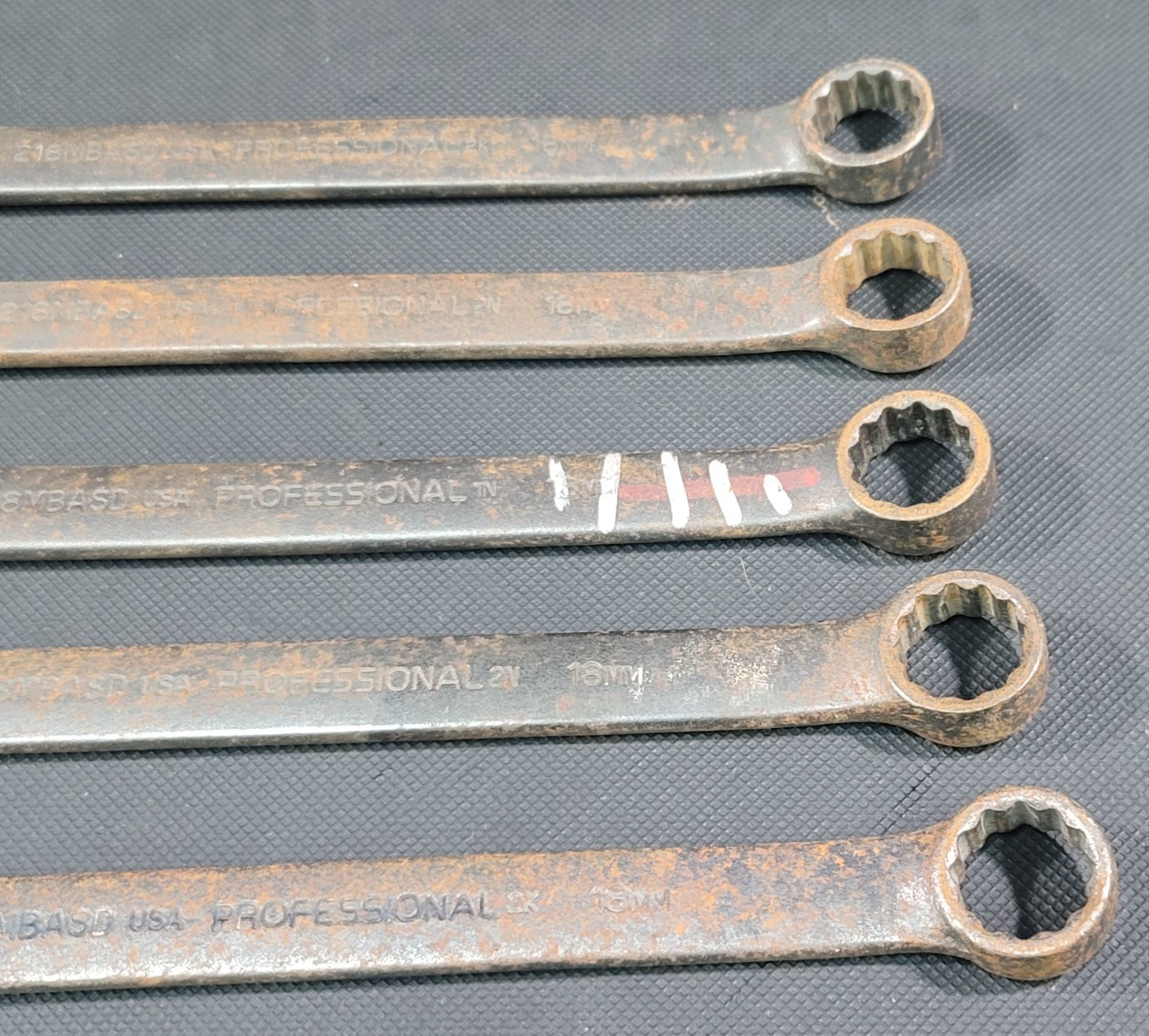 Lot of 5 Proto Professional 18mm Metric 12 Point Combination Wrench 1218MBASD
