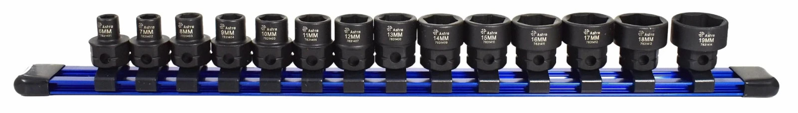 Astro Tools 78319 19pc 3/8in Nano Impact Socket Set 6-24mm No Skip
