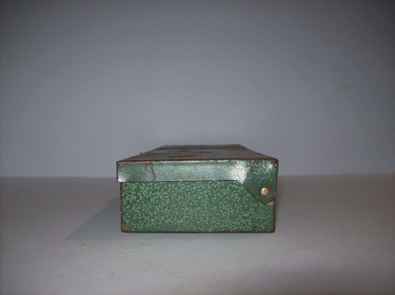 EMPTY Vintage S-K Tools Green Metal Socket Set Case Box, 11″L x 4″ W x 1.75″ T
