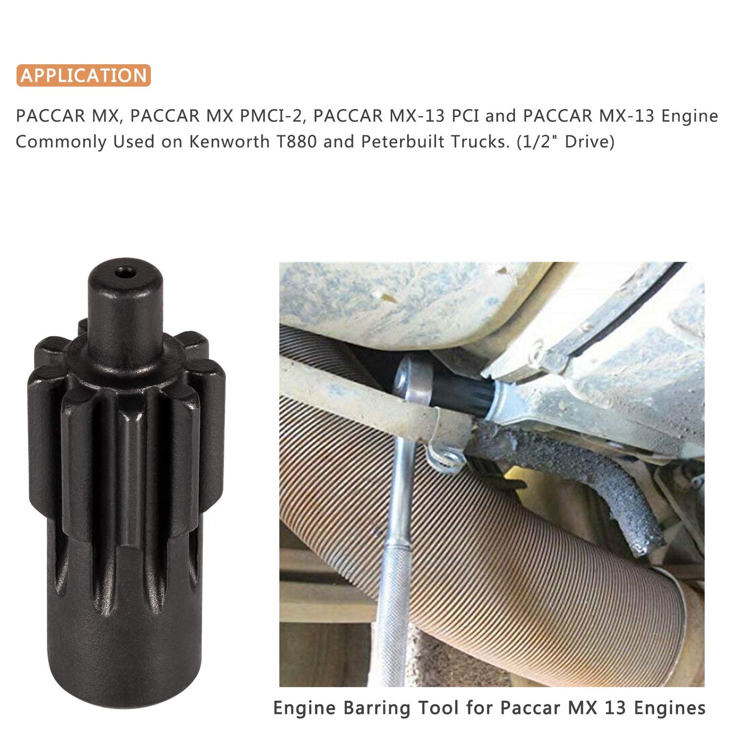 Engine Barring Tool MX 13 Engines For Paccar Kenworth T880 Truck and Peterbilt