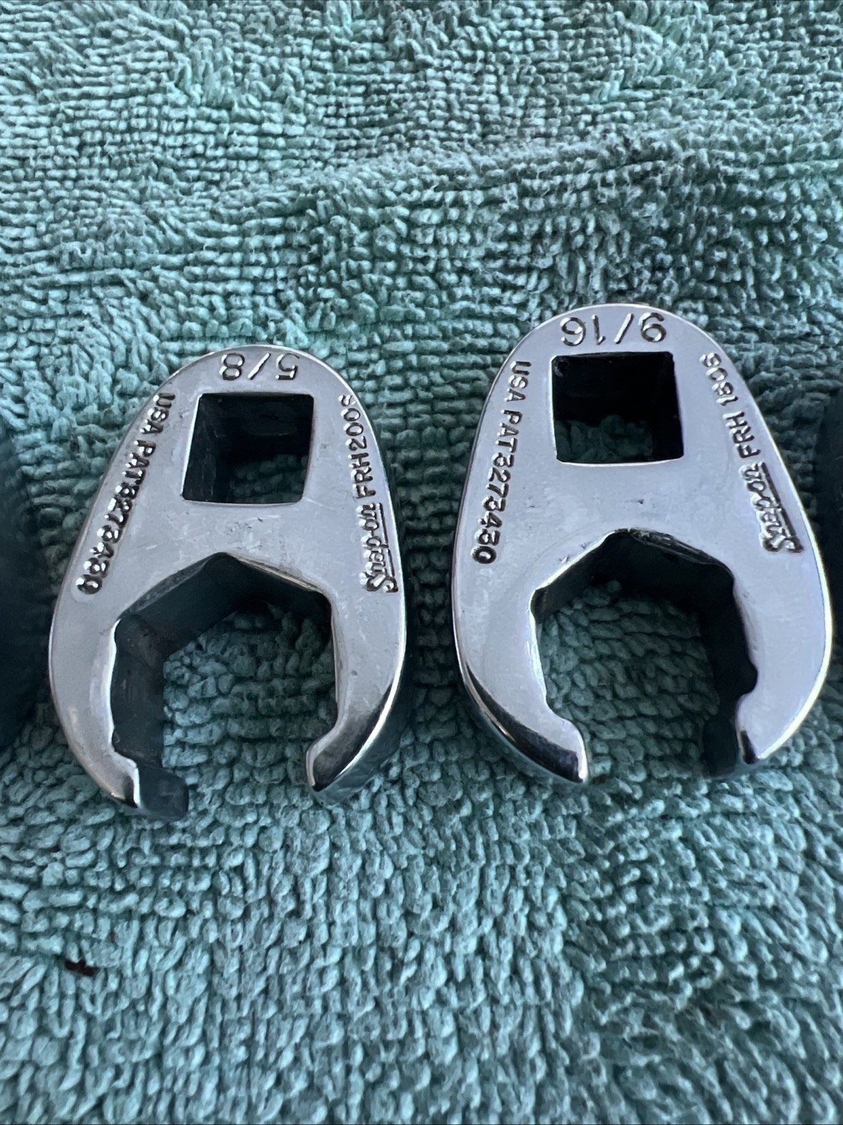 Snap-On 3/8 Drive SAE Crows Foot 3/8 to 3/4, 7 pieces FRH240S to FRH120S