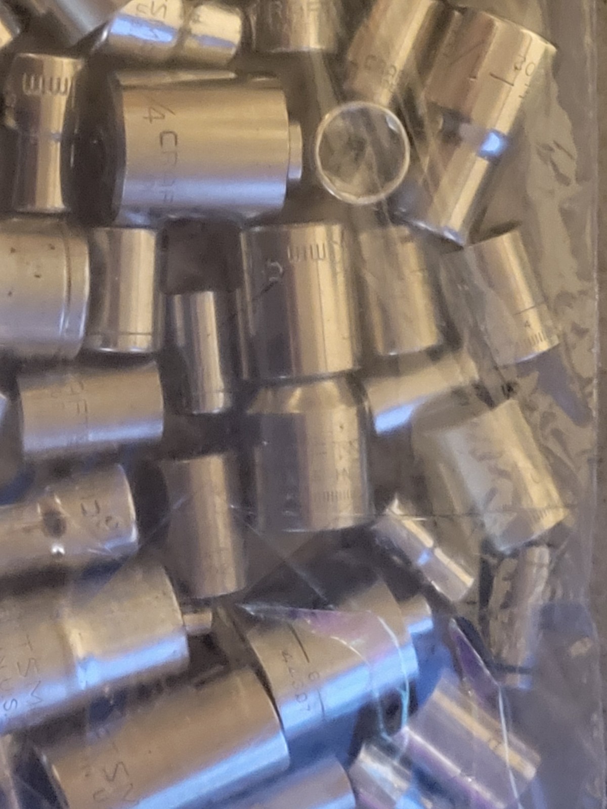 Craftsman (et. al.) Mixed SAE/Metric Socket Lot Over 50 Sockets – 6.88 Pounds!!!